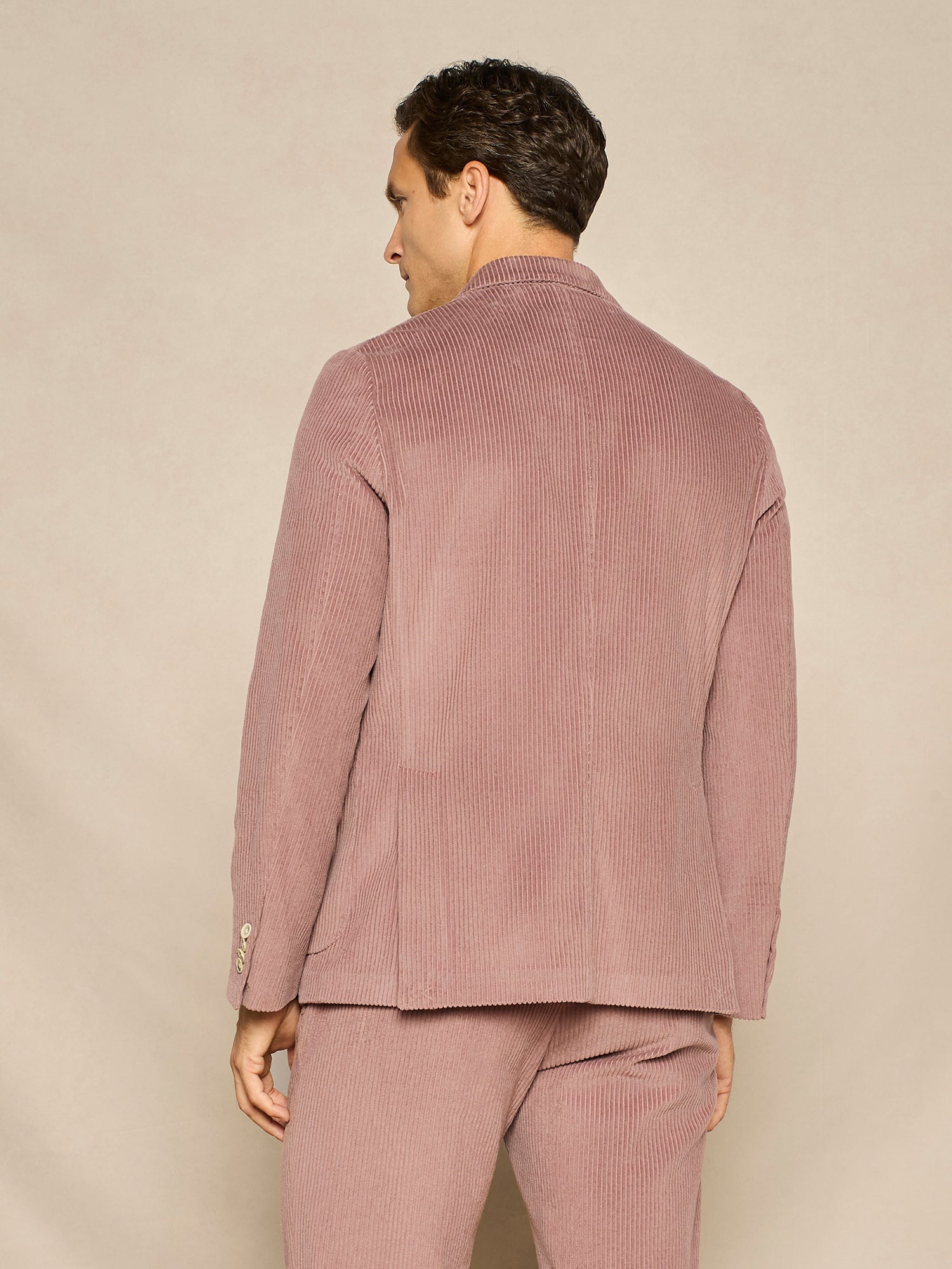 GIACCA SODERATA TRE BOTTONI IN VELLUTO MAUVE