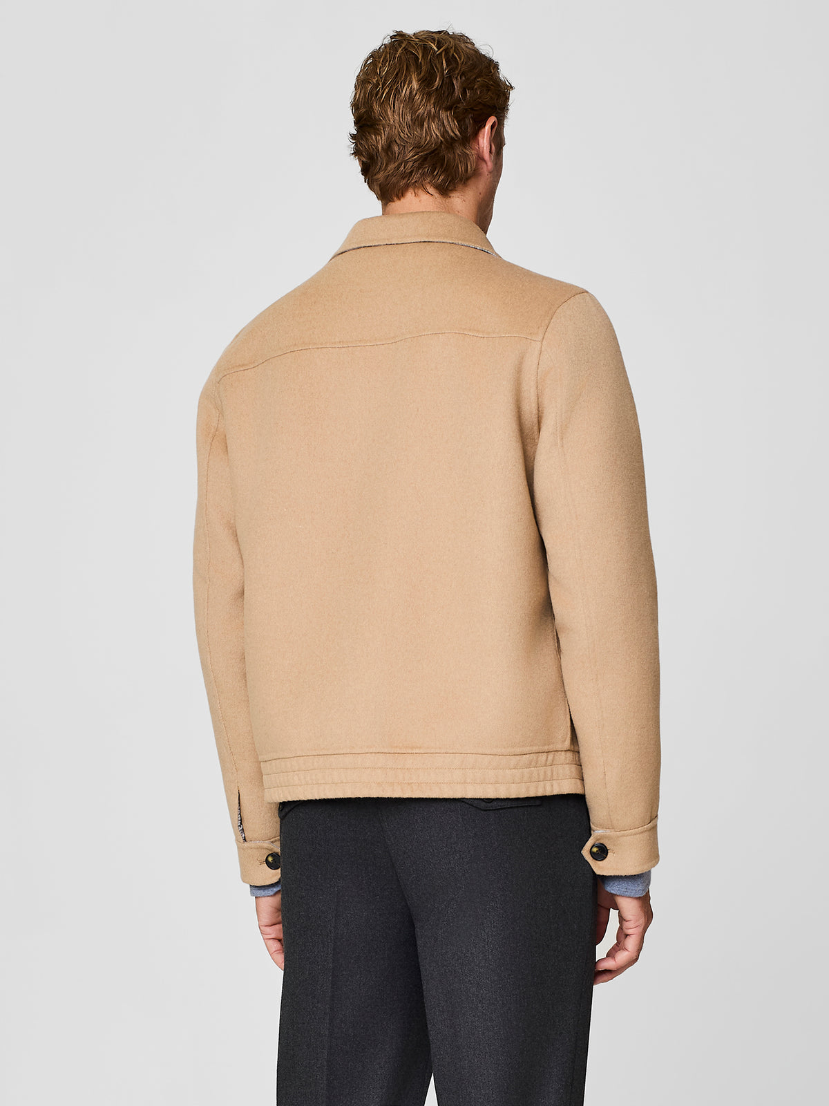 Bomber no-stitching cammello