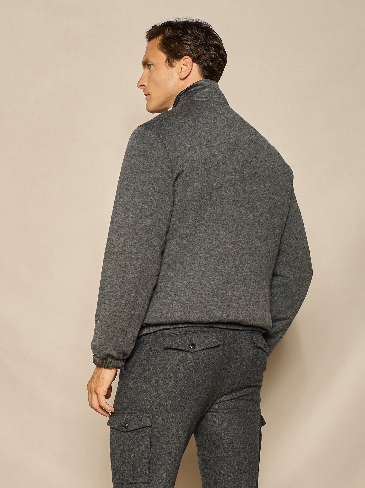 GIUBBINO LEGGERO REVERSIBILE IN NYLON BLU
