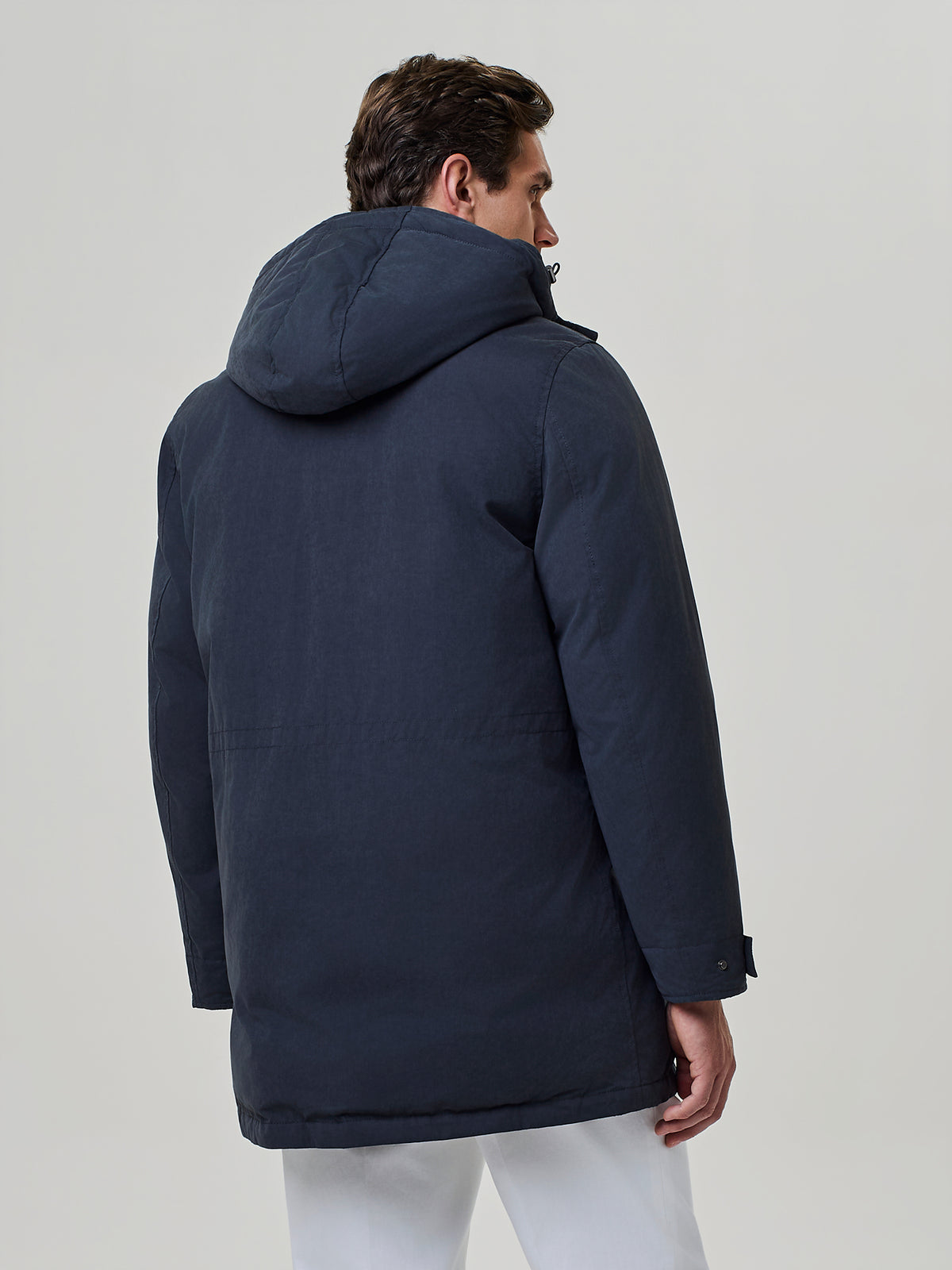 Dark grey cotton parka