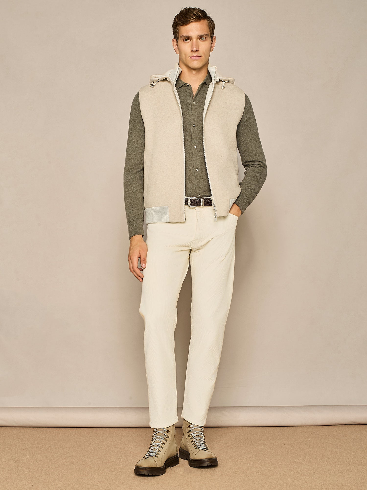 SMANICATO NO STITCHING BEIGE