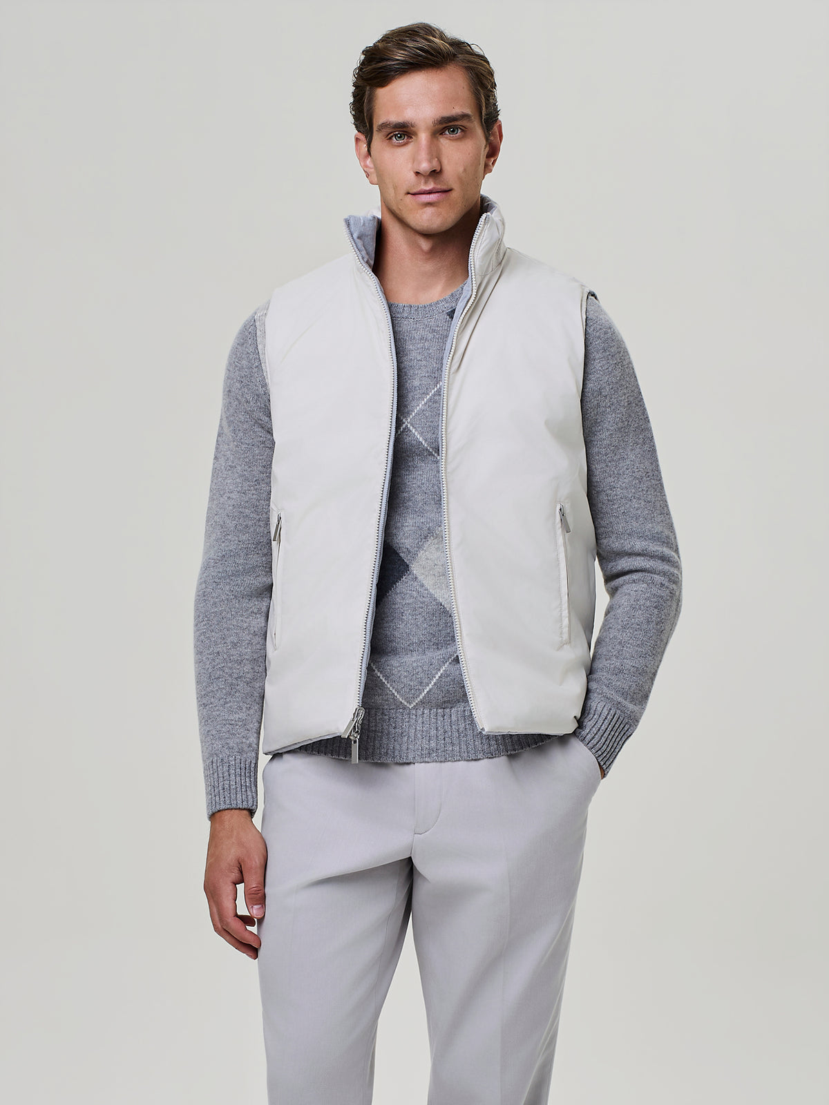 Sky Reversible Corduroy Vest