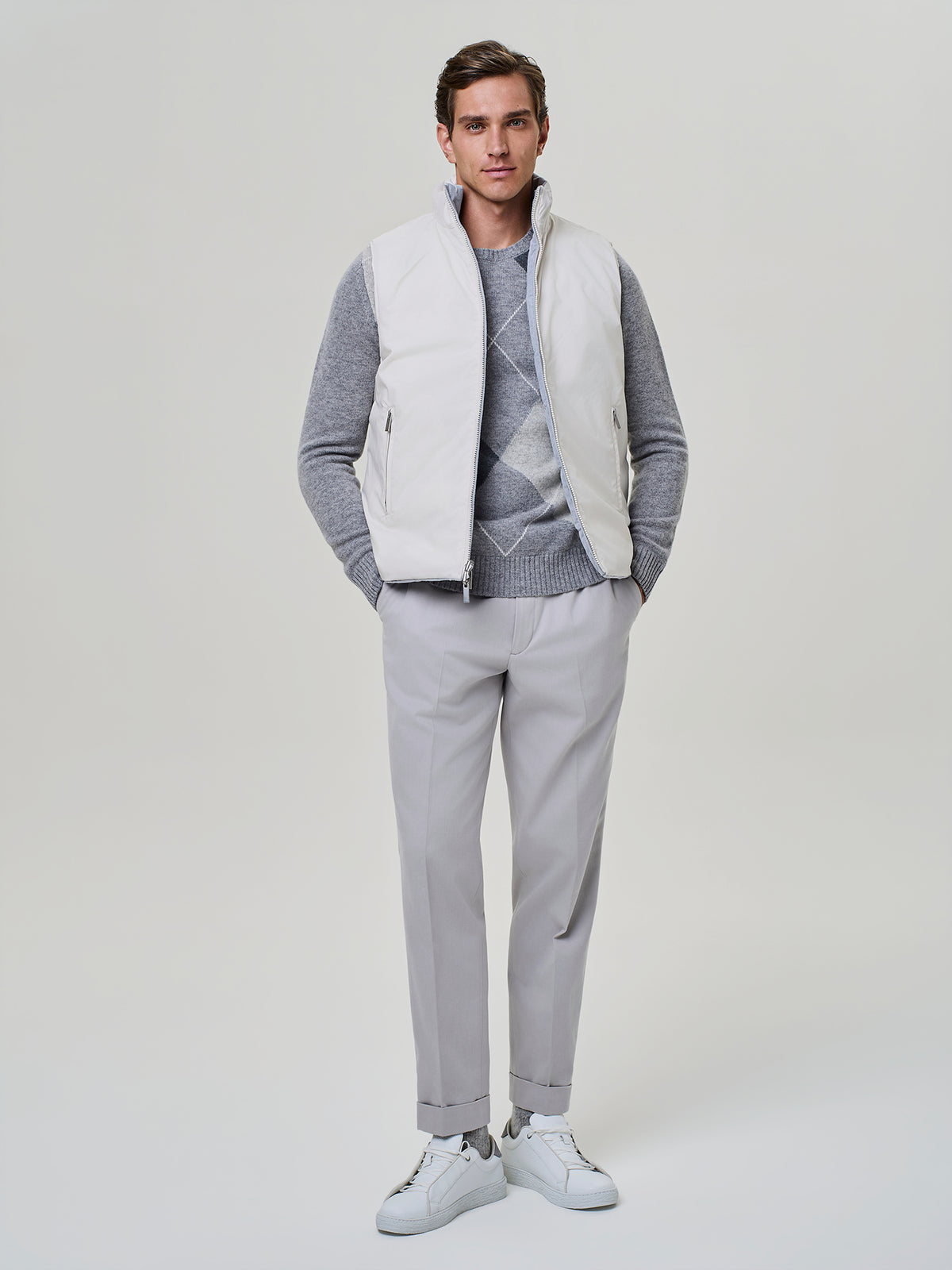 Sky Reversible Corduroy Vest
