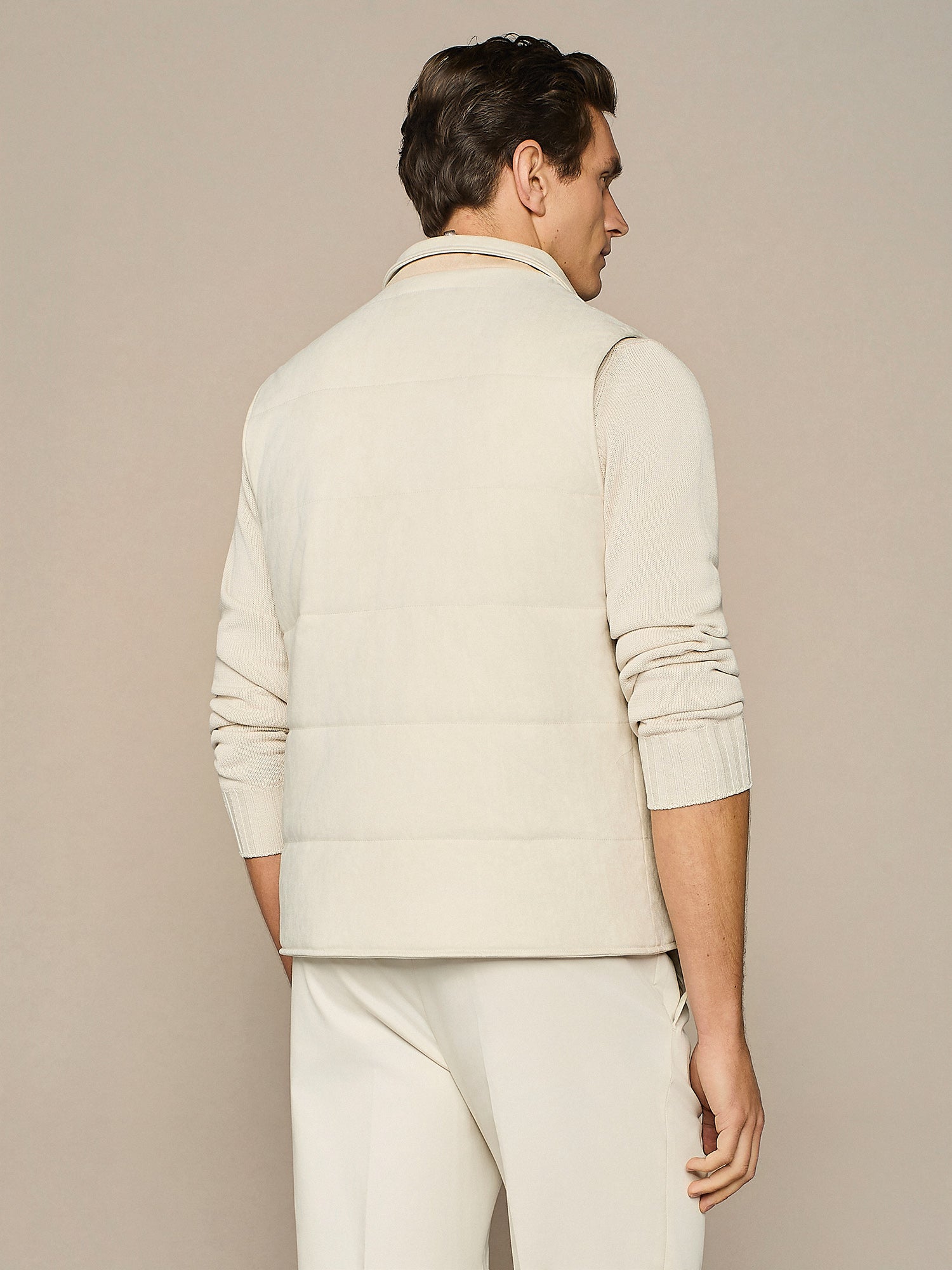 BEIGE ECO SUEDE VEST