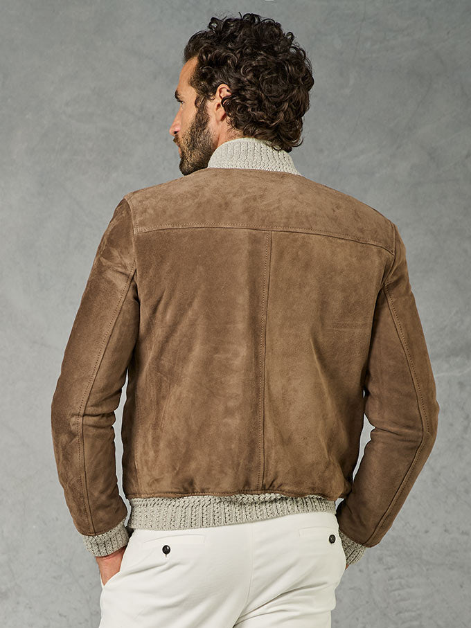 GIUBBINO IN VERO CAMOSCIO MORO