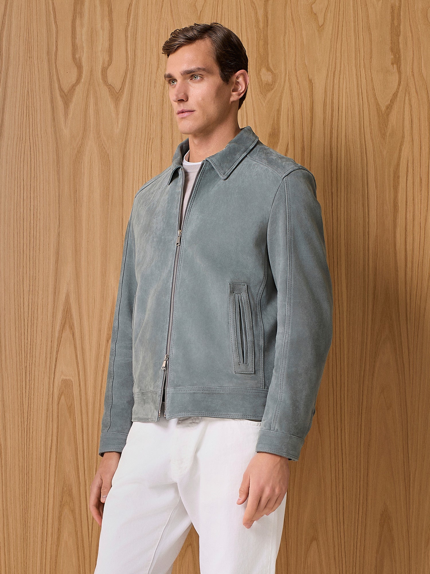 Giubbino in vero camoscio cloud