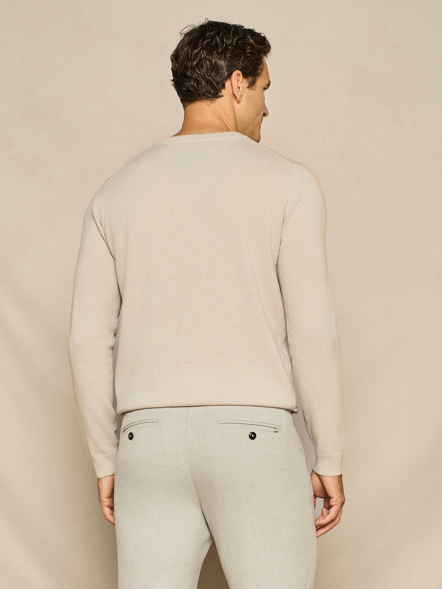 GIROCOLLO IN MISTO CASHMERE BURRO