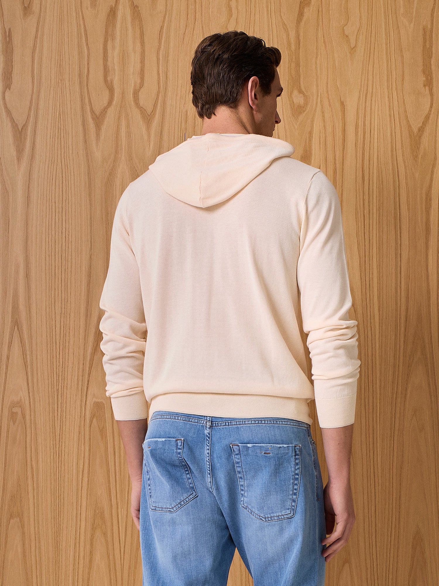 Maglia ultralight con cappuccio apricot