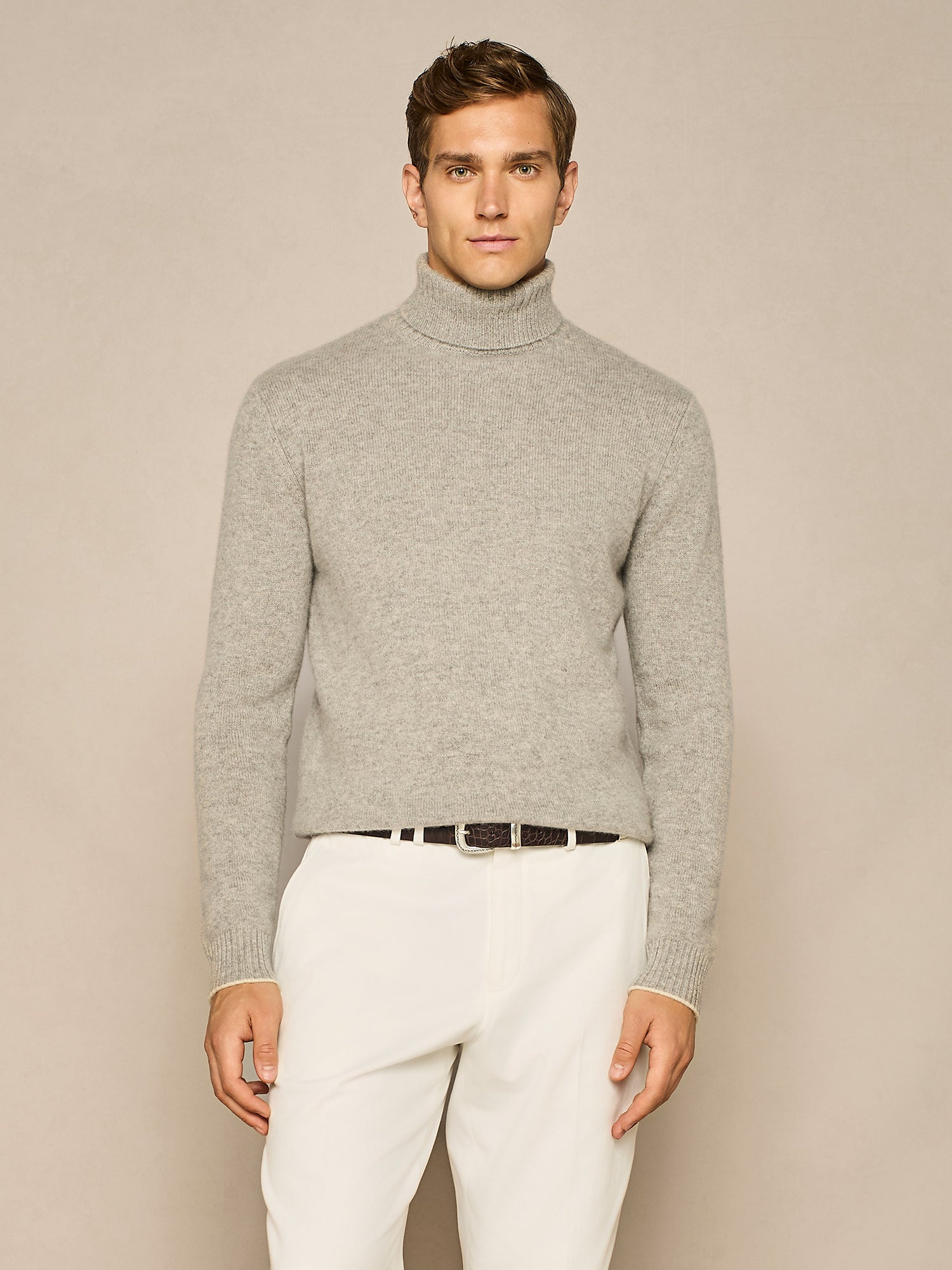 DOLCEVITA IN PURO CASHMERE GRIGIO CHIARO MELANGE