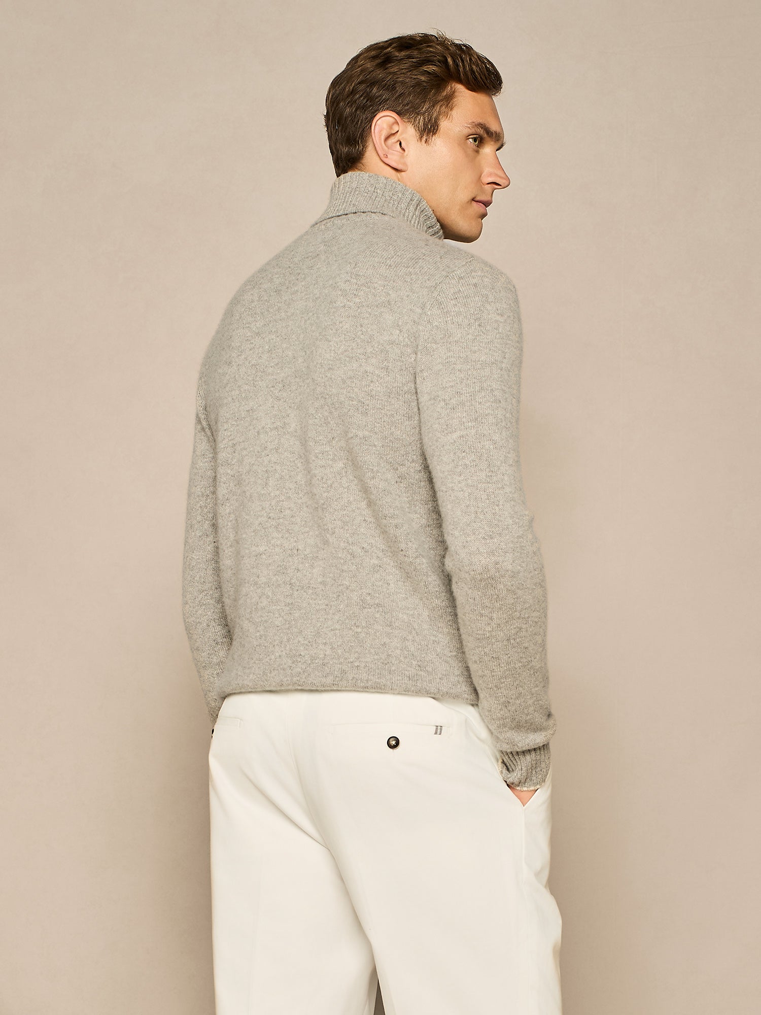 DOLCEVITA IN PURO CASHMERE GRIGIO CHIARO MELANGE