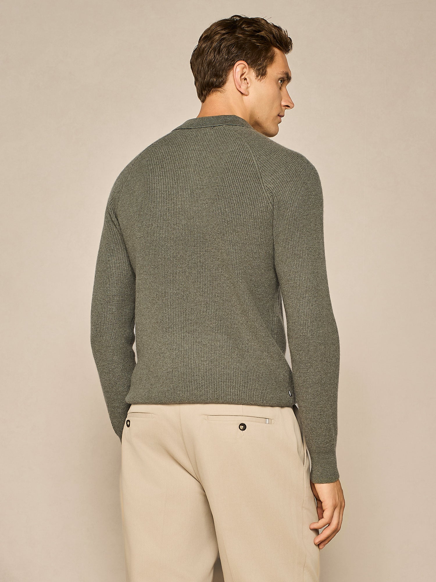 POLO COSTA INGLESE IN MISTO LANA VERDE