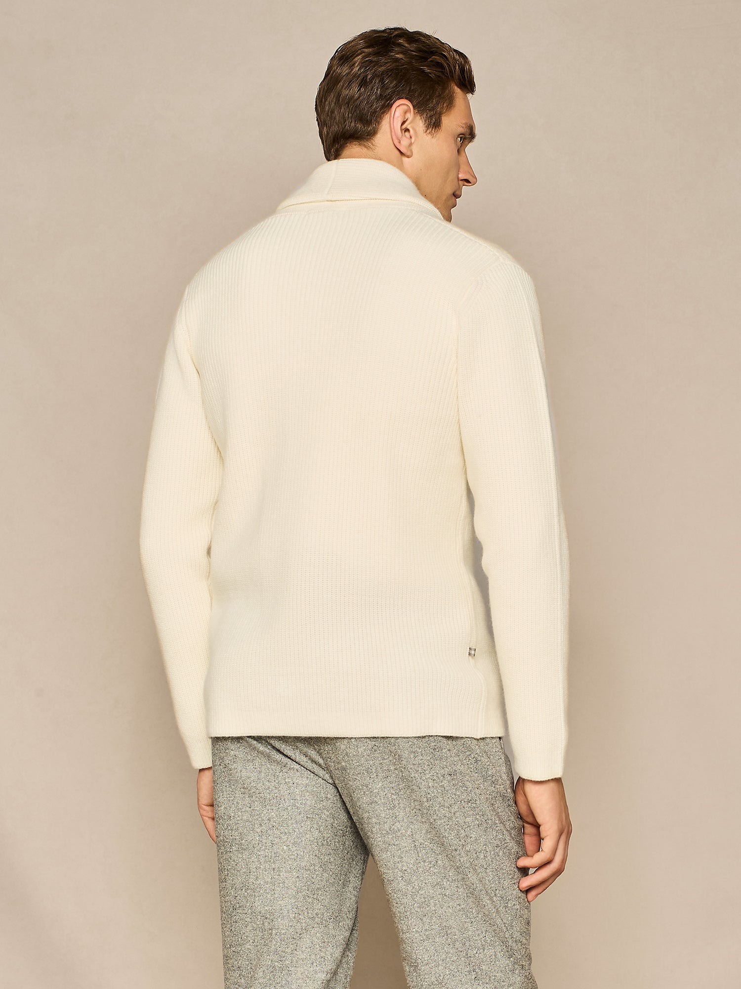 CARDIGAN SCIALLATO COSTA INGLESE BIANCO