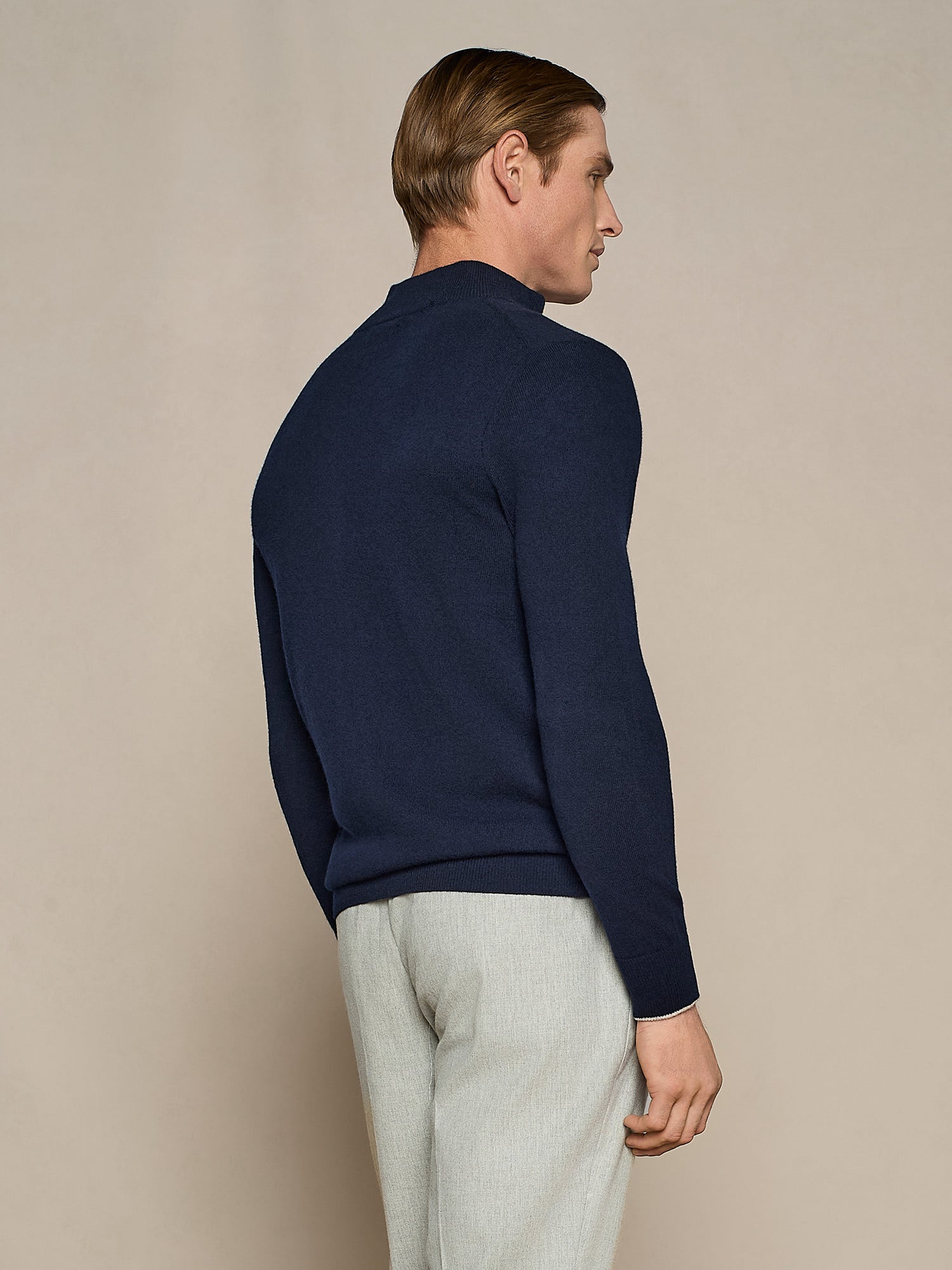 MAGLIA FULL ZIP BLU