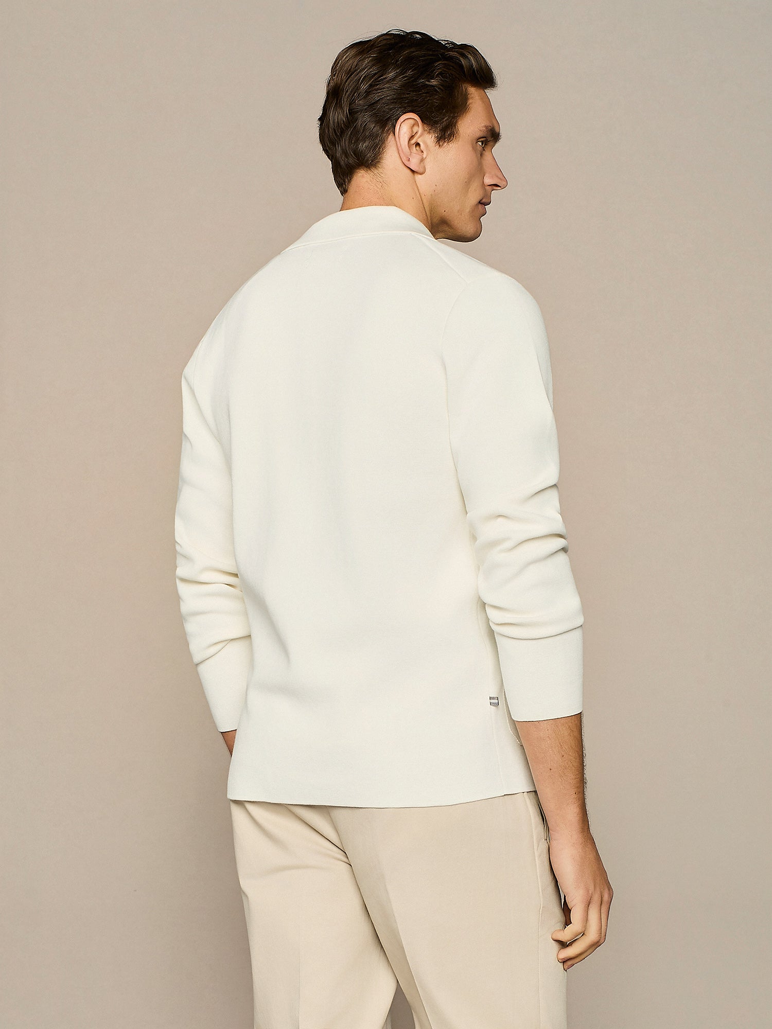 OFF-WHITE DOUBLE BREASTED KNITTED JACKET