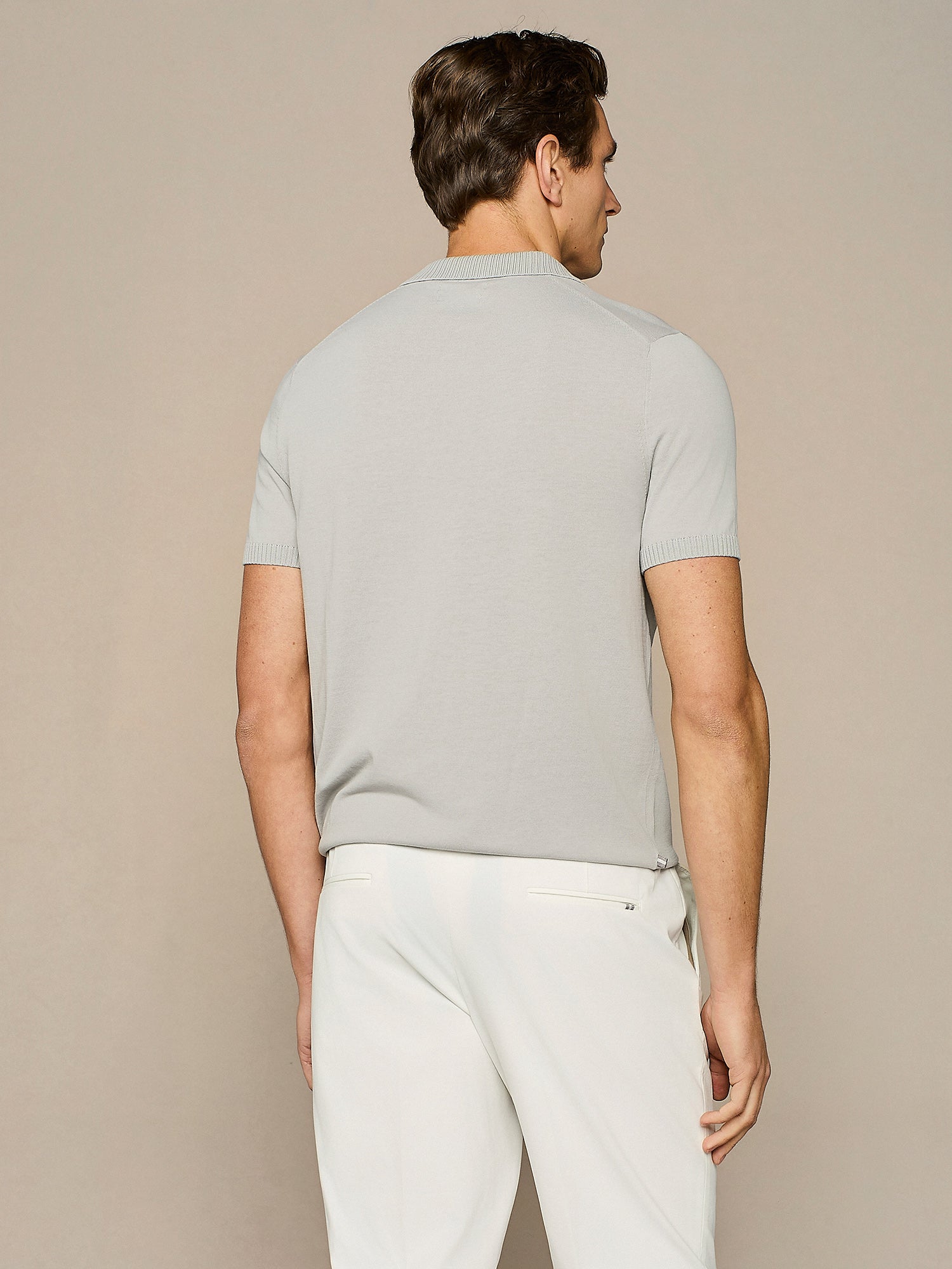 POLO CREPE IN MAGLIA CLOUD