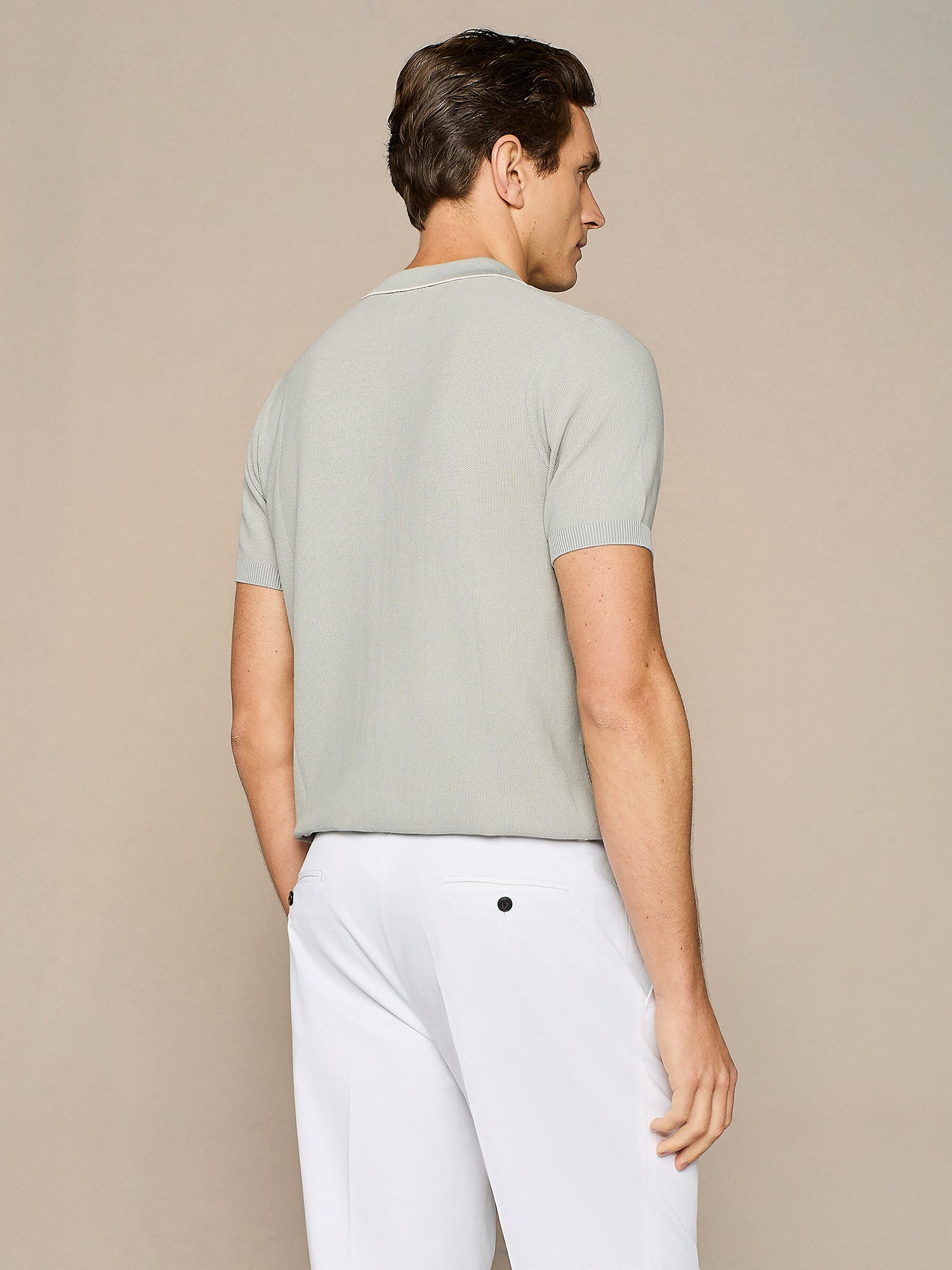 CLOUD PIQUET KNITTED POLO 