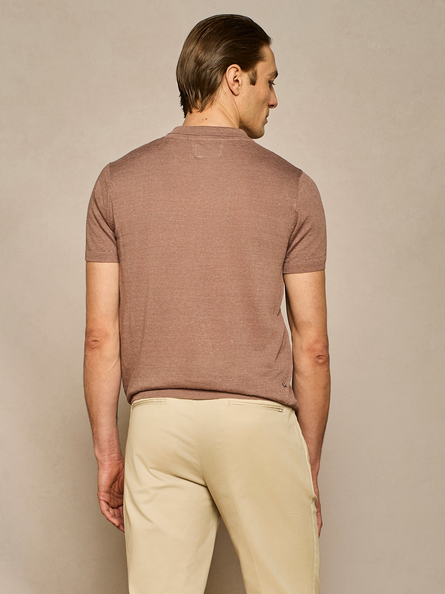 POLO DI LINO IN MAGLIA OPIUM