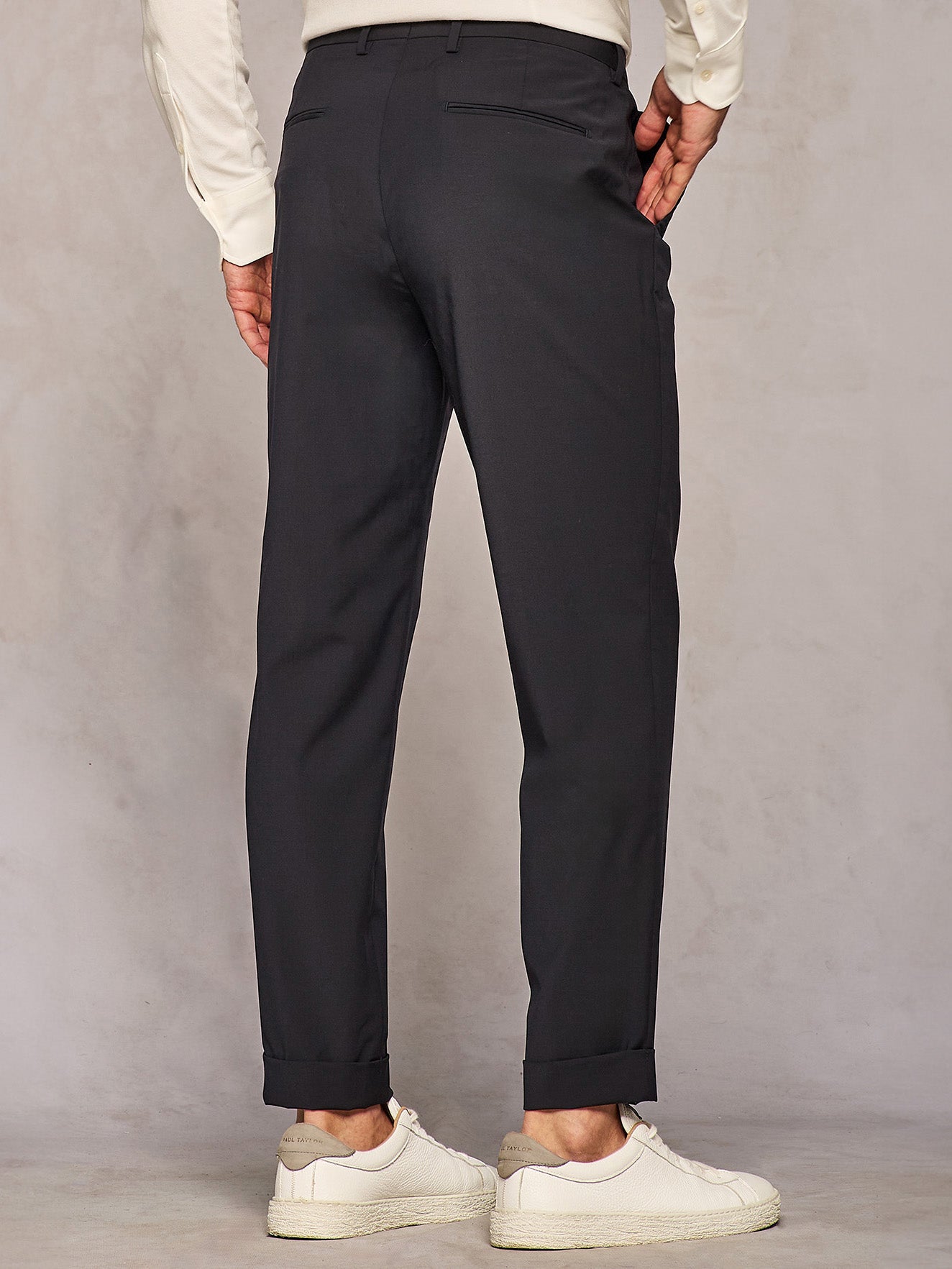 NATURAL STRETCH BLUE TROUSERS
