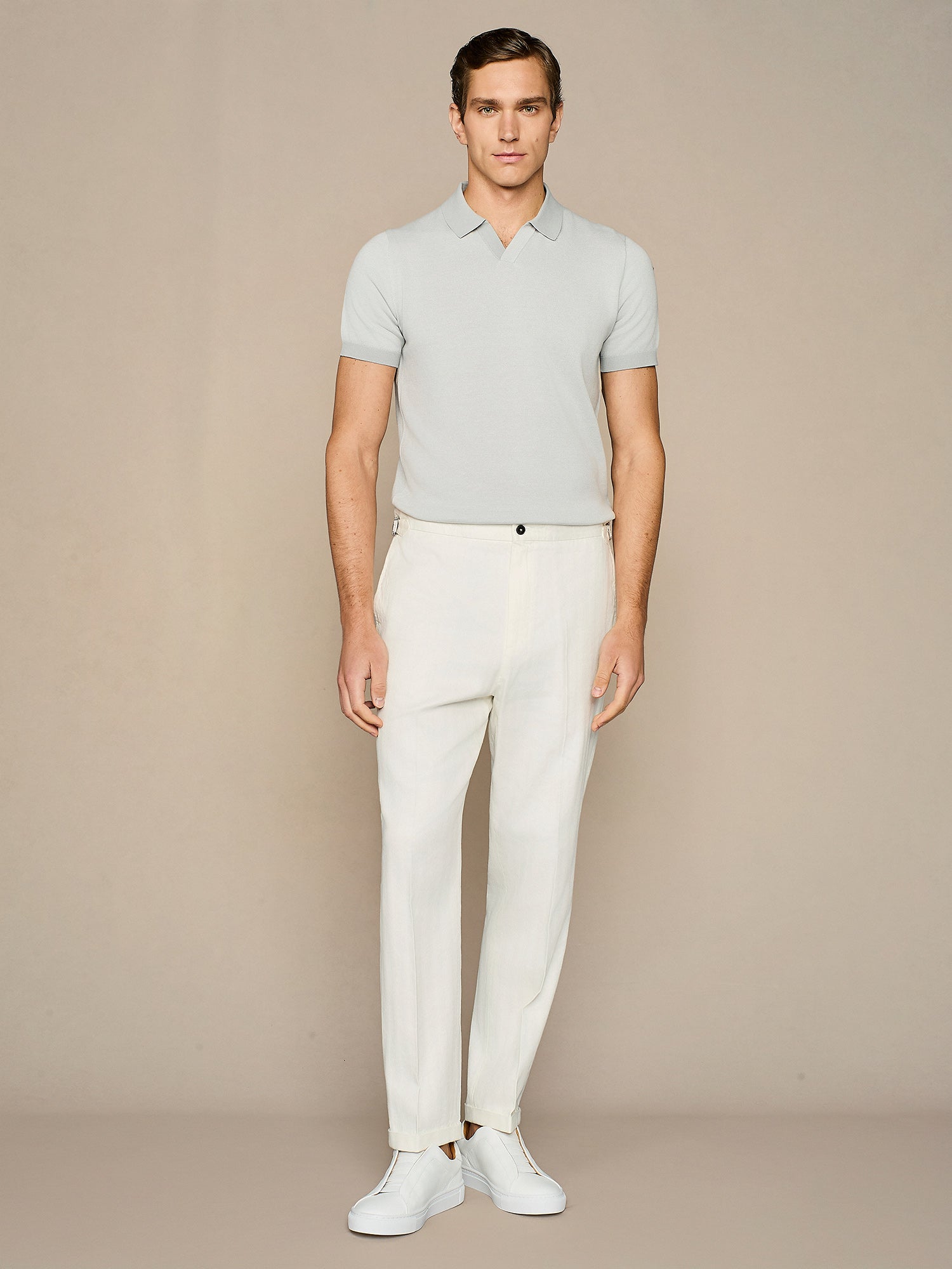 OFF WHITE LEISURE FIT TROUSER WITH BUCKLES