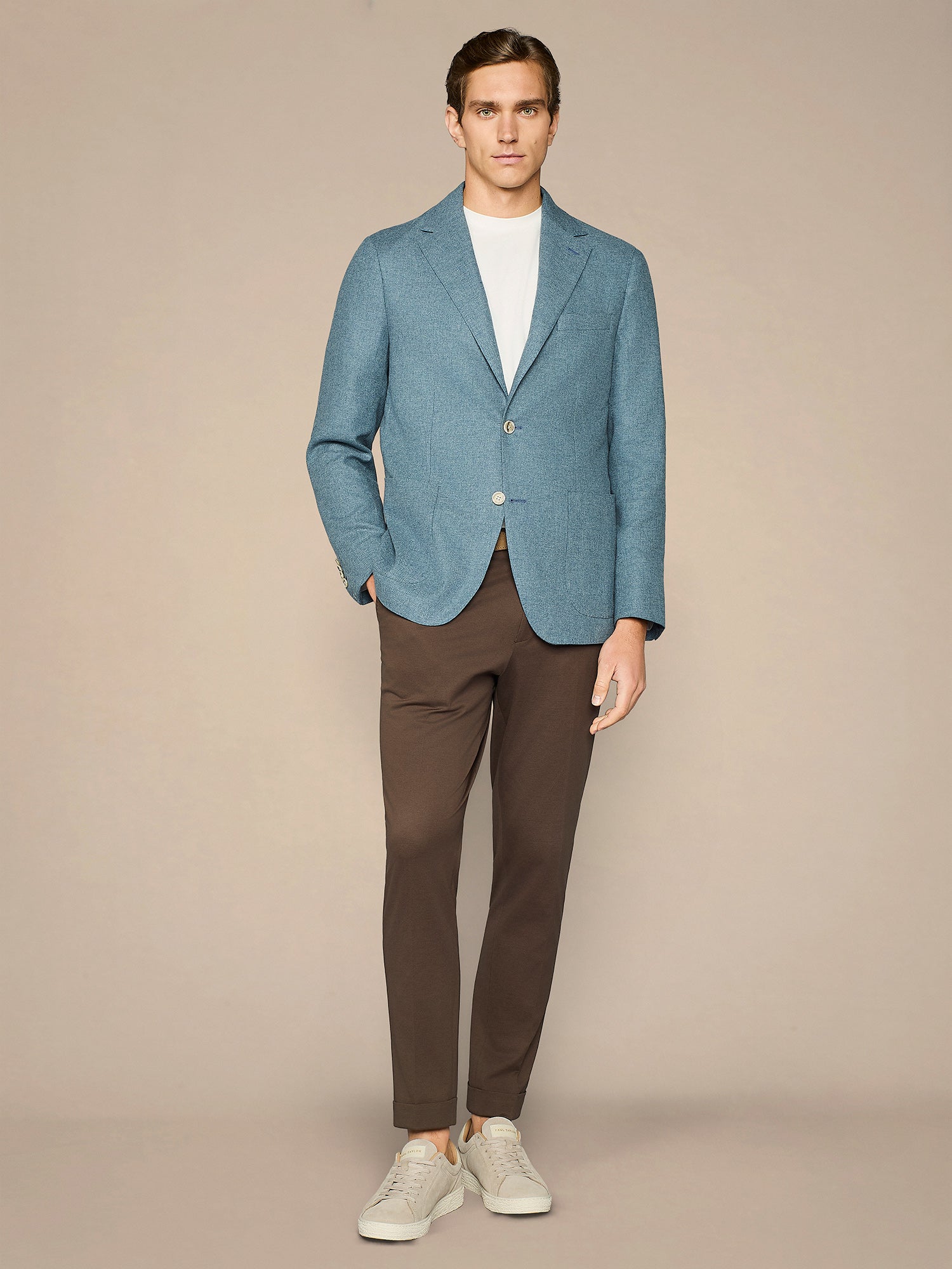 PANTALONE JERSEY PIQUET MORO