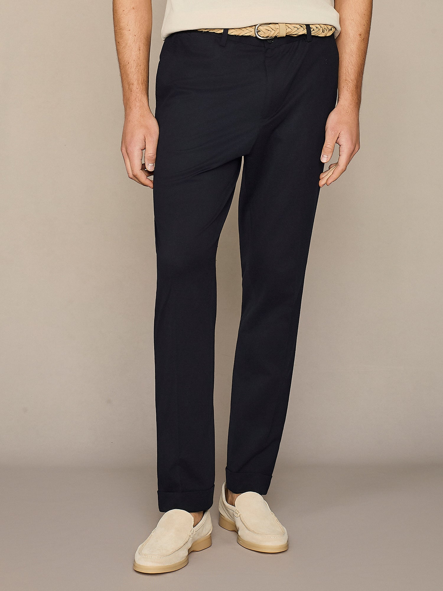 PANTALONE JERSEY PIQUET NAVY