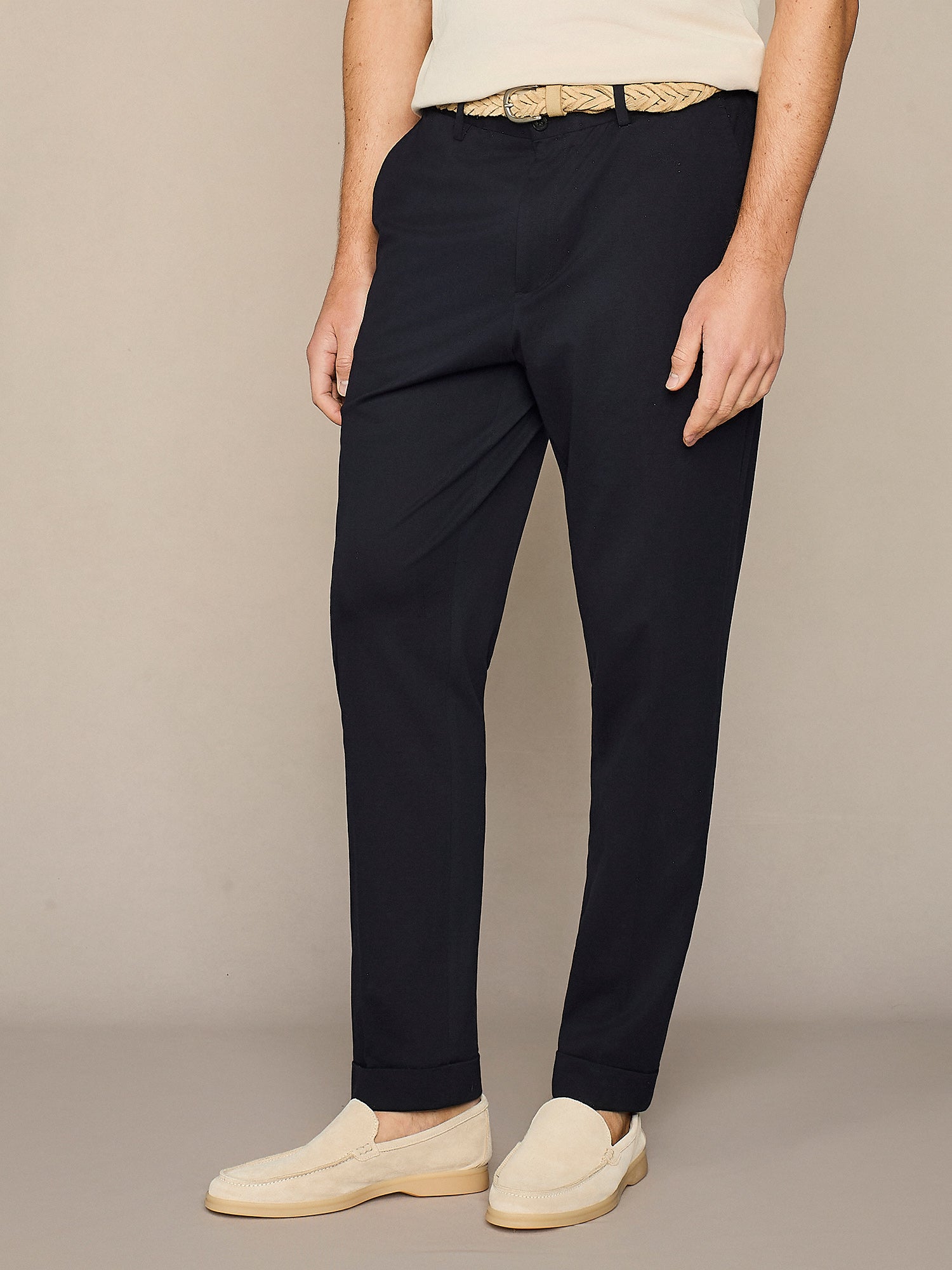 PANTALONE JERSEY PIQUET NAVY