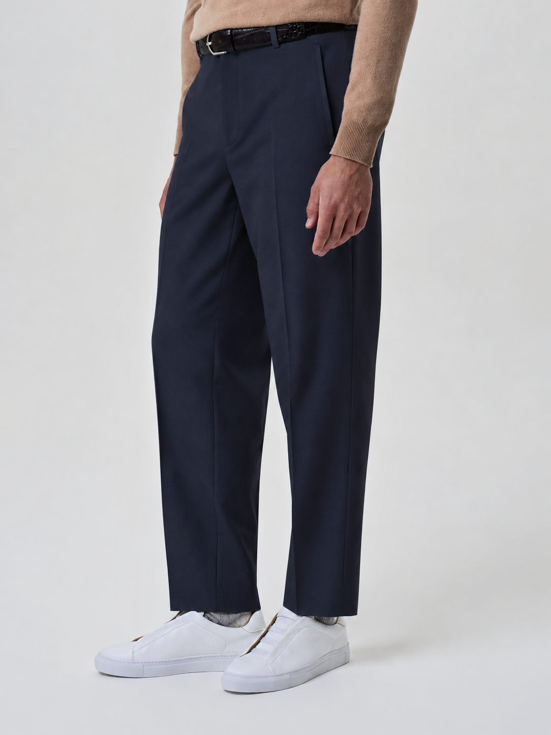Blue Jersey Trousers