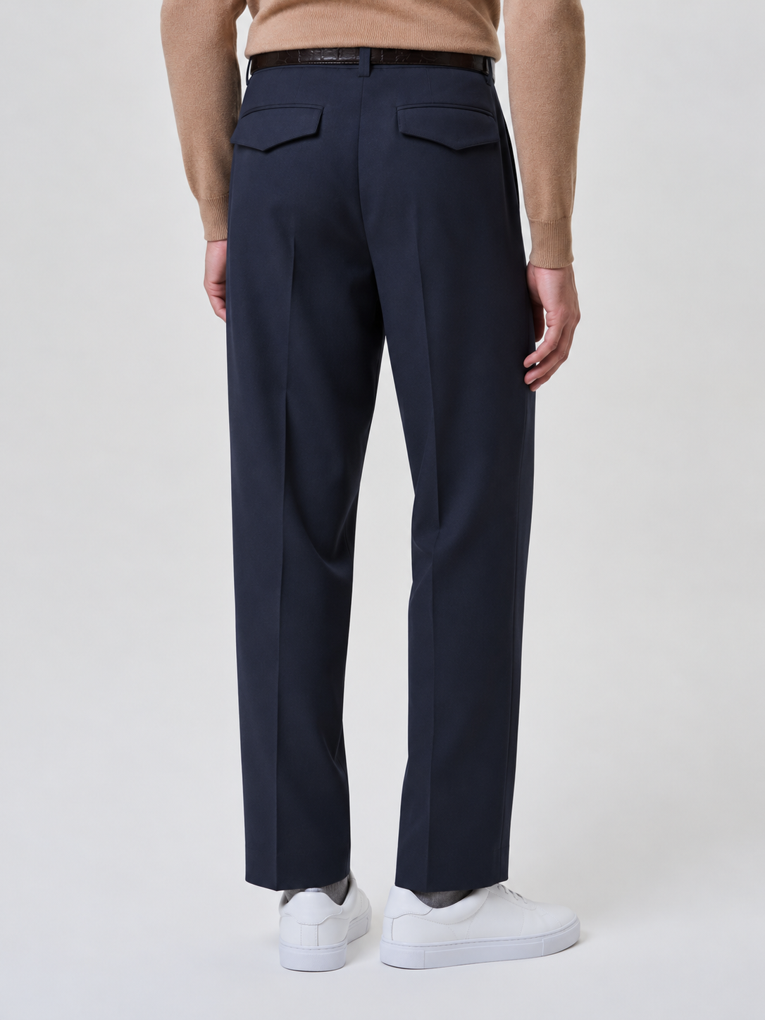 Blue Jersey Trousers