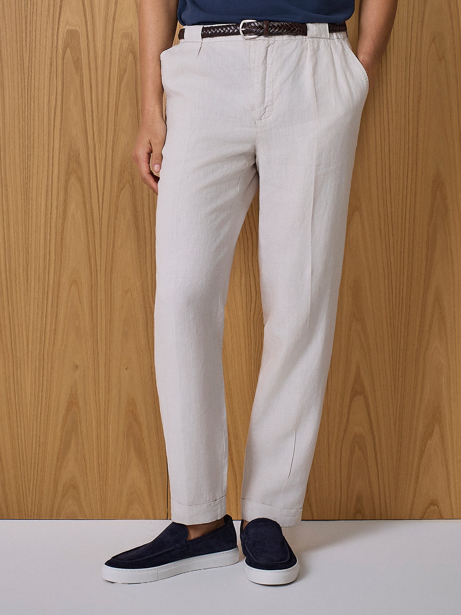 Pantalone in lino burro
