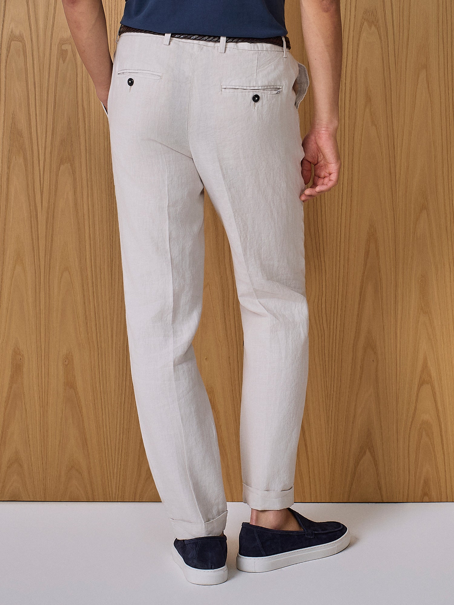 Pantalone in lino burro