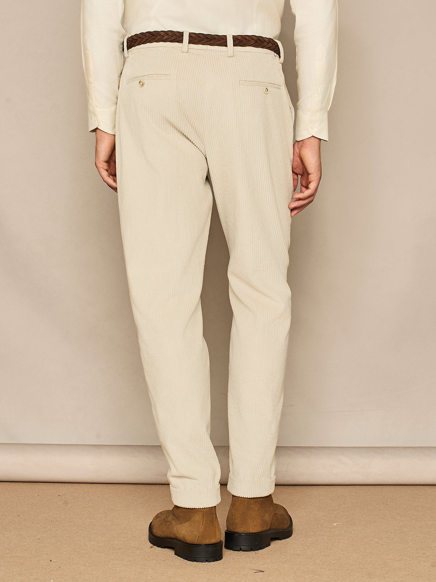 PANTALONE WIDE FIT IN VELLUTO GHIACCIO