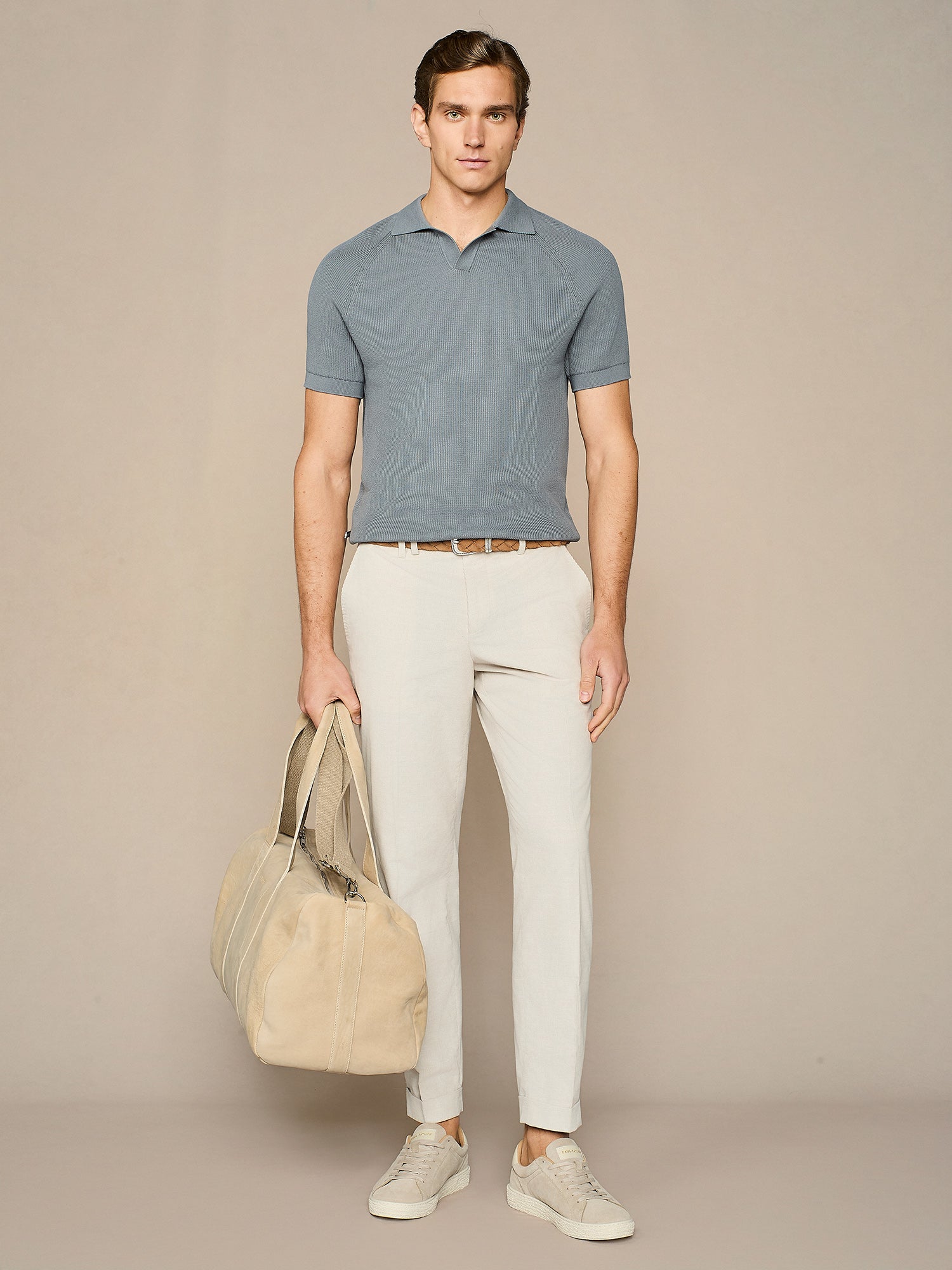 PANTALONE SARTORIALE IN VELLUTO BURRO