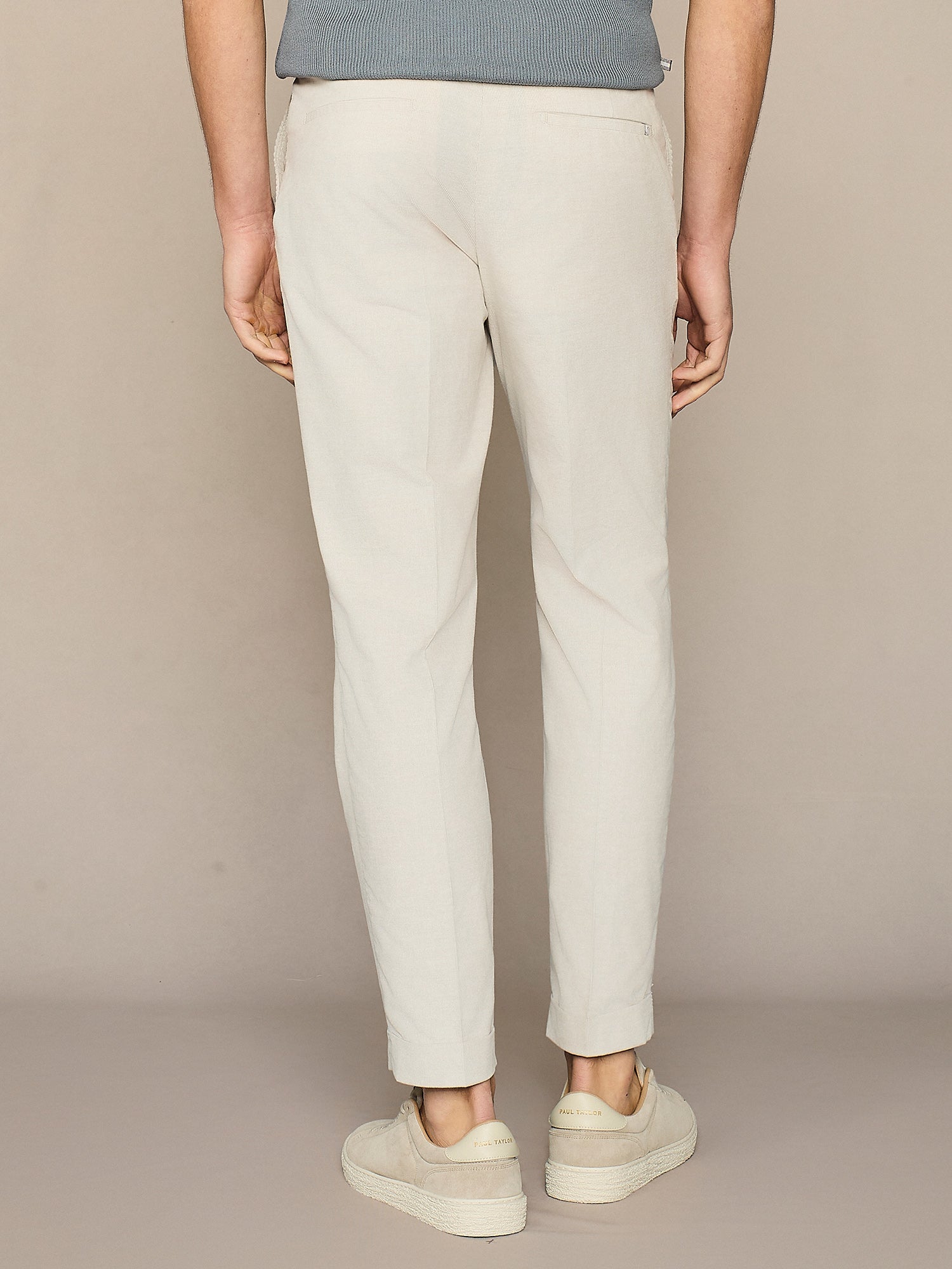 PANTALONE SARTORIALE IN VELLUTO BURRO