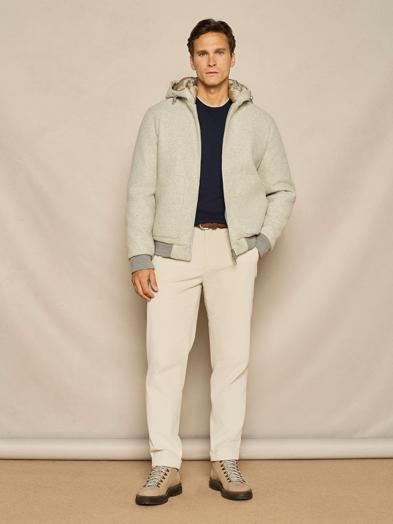 BUTTER CORDUROY WIDE FIT TROUSER 