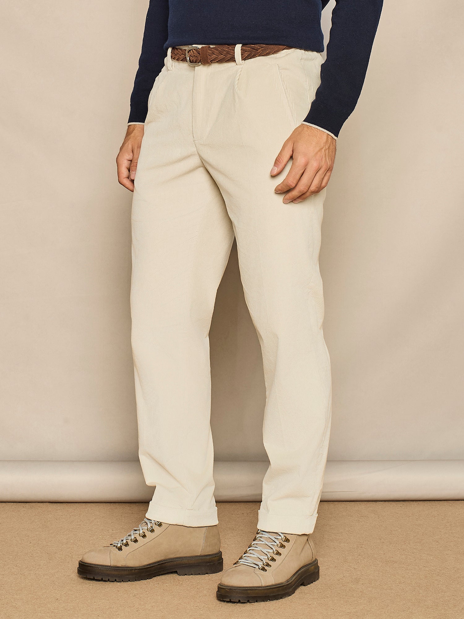 BUTTER CORDUROY WIDE FIT TROUSER 