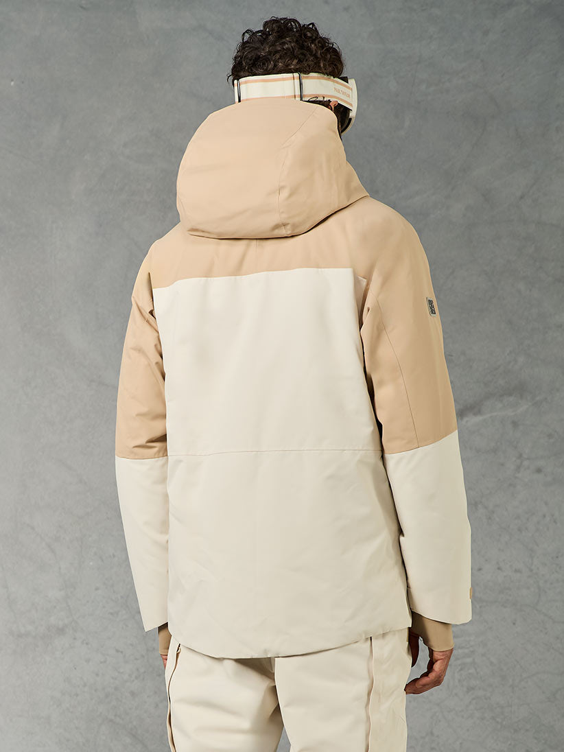 BEIGE PADDED SKI JACKET