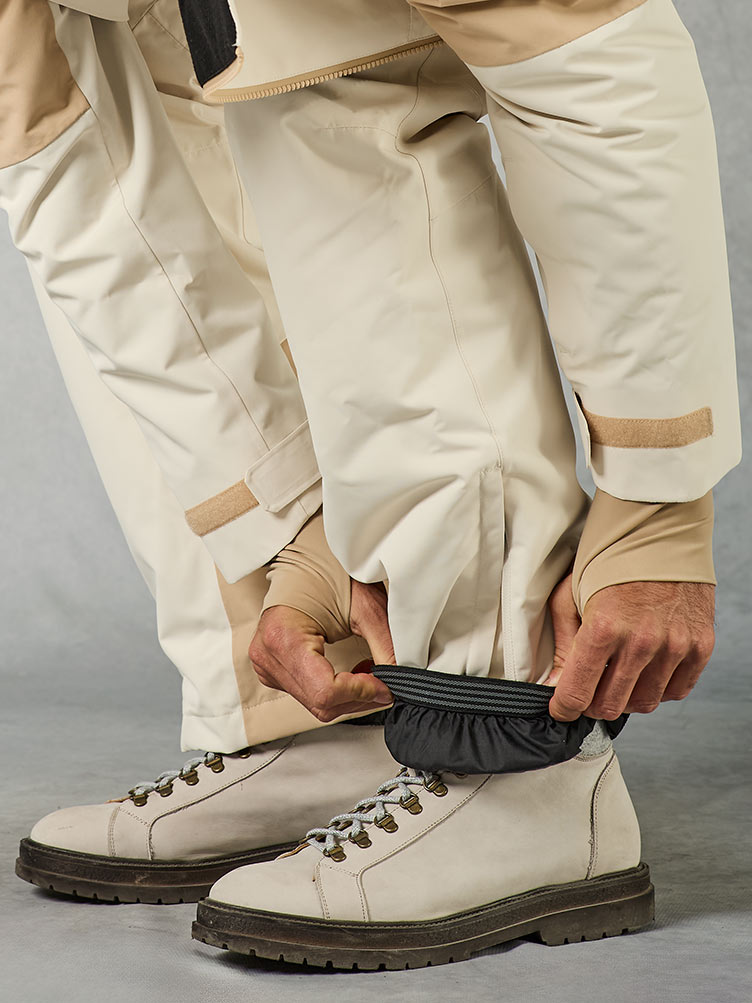 BEIGE PADDED SKI TROUSER