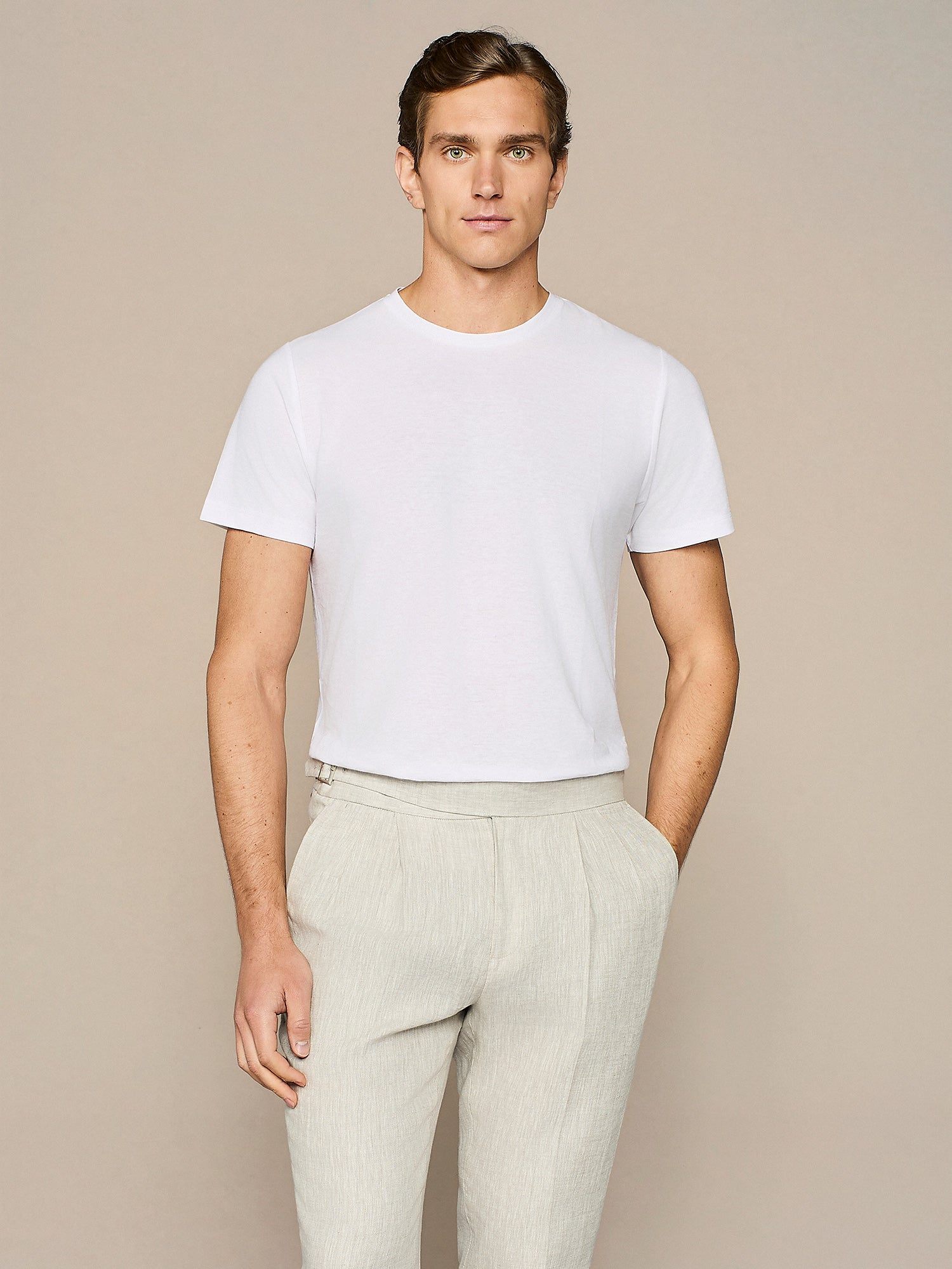 OFF-WHITE CREPE COTTON T-SHIRT