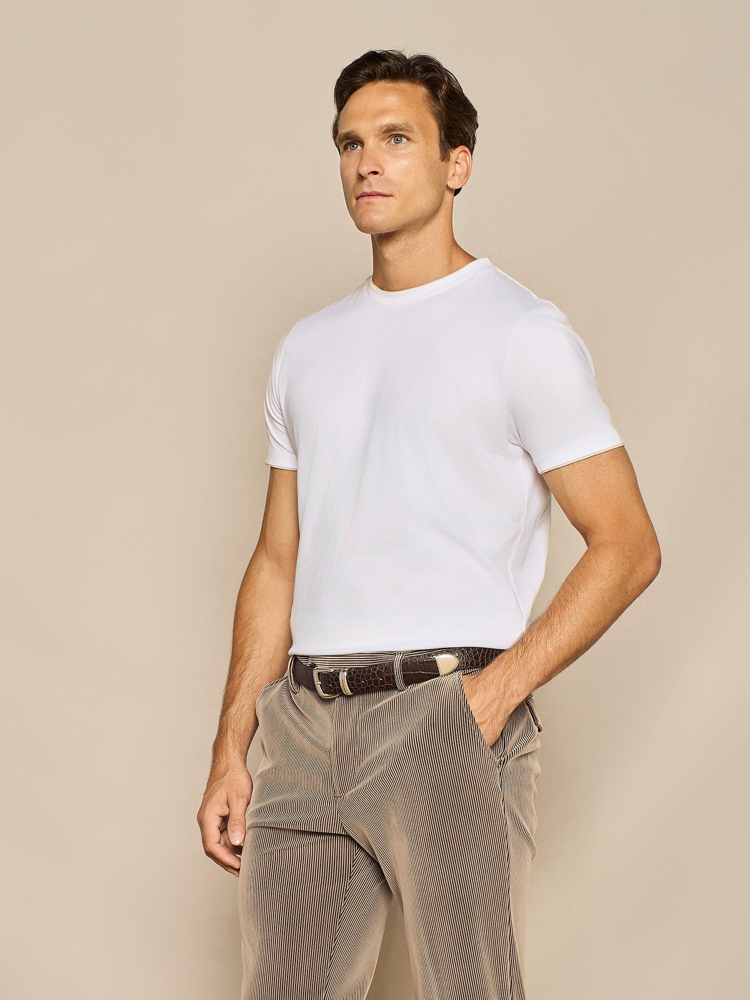BUTTER DOUBLE NECK T-SHIRT