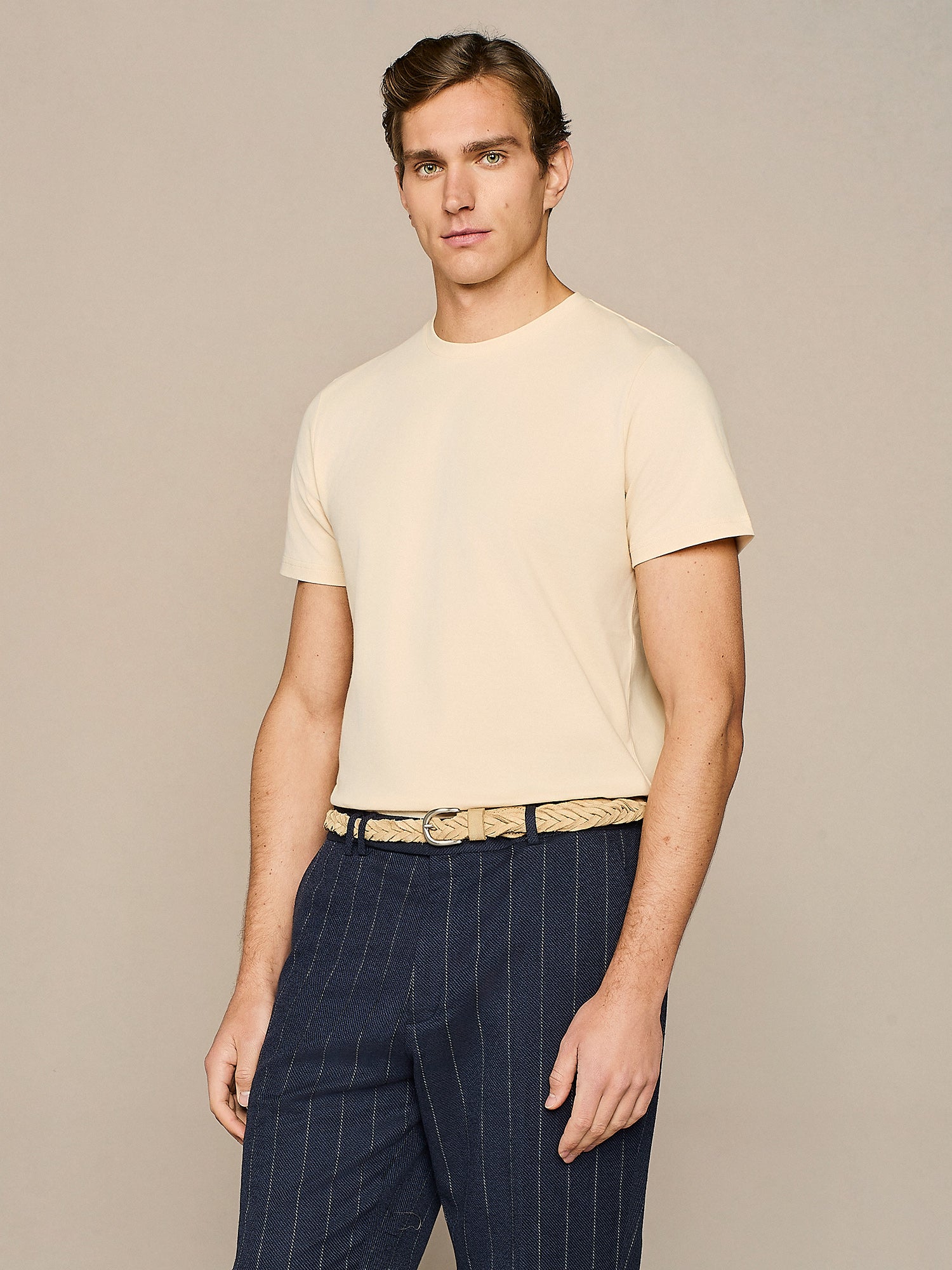 T-SHIRT PIQUET APRICOT