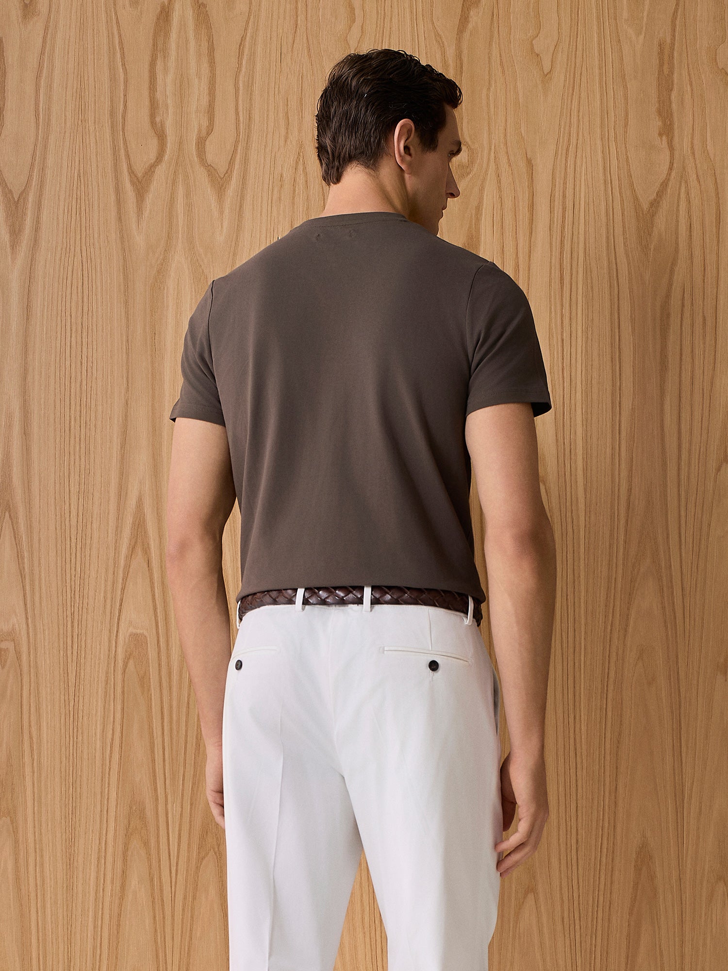 T-shirt piquet cacao