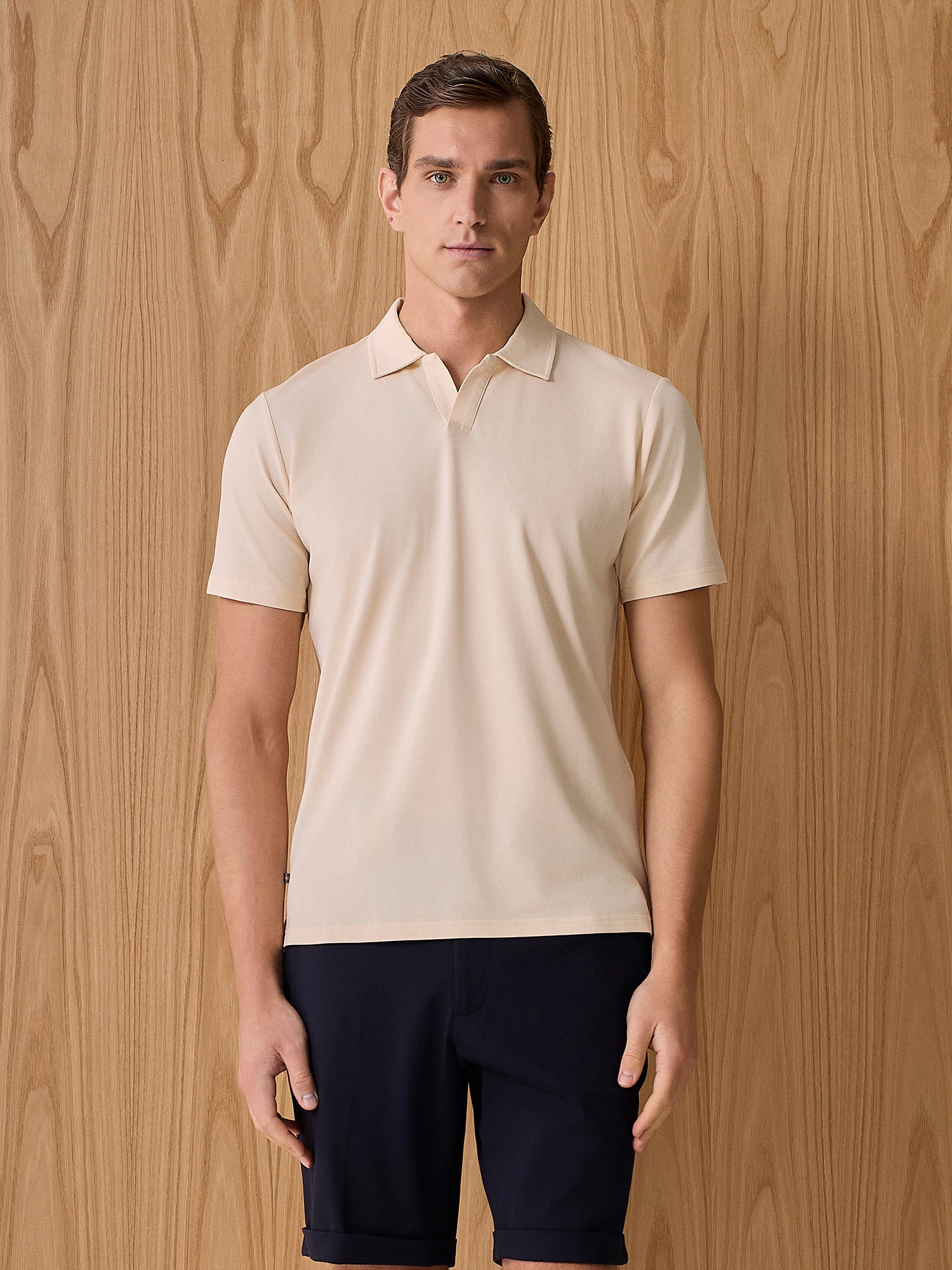 Apricot tech piquet polo