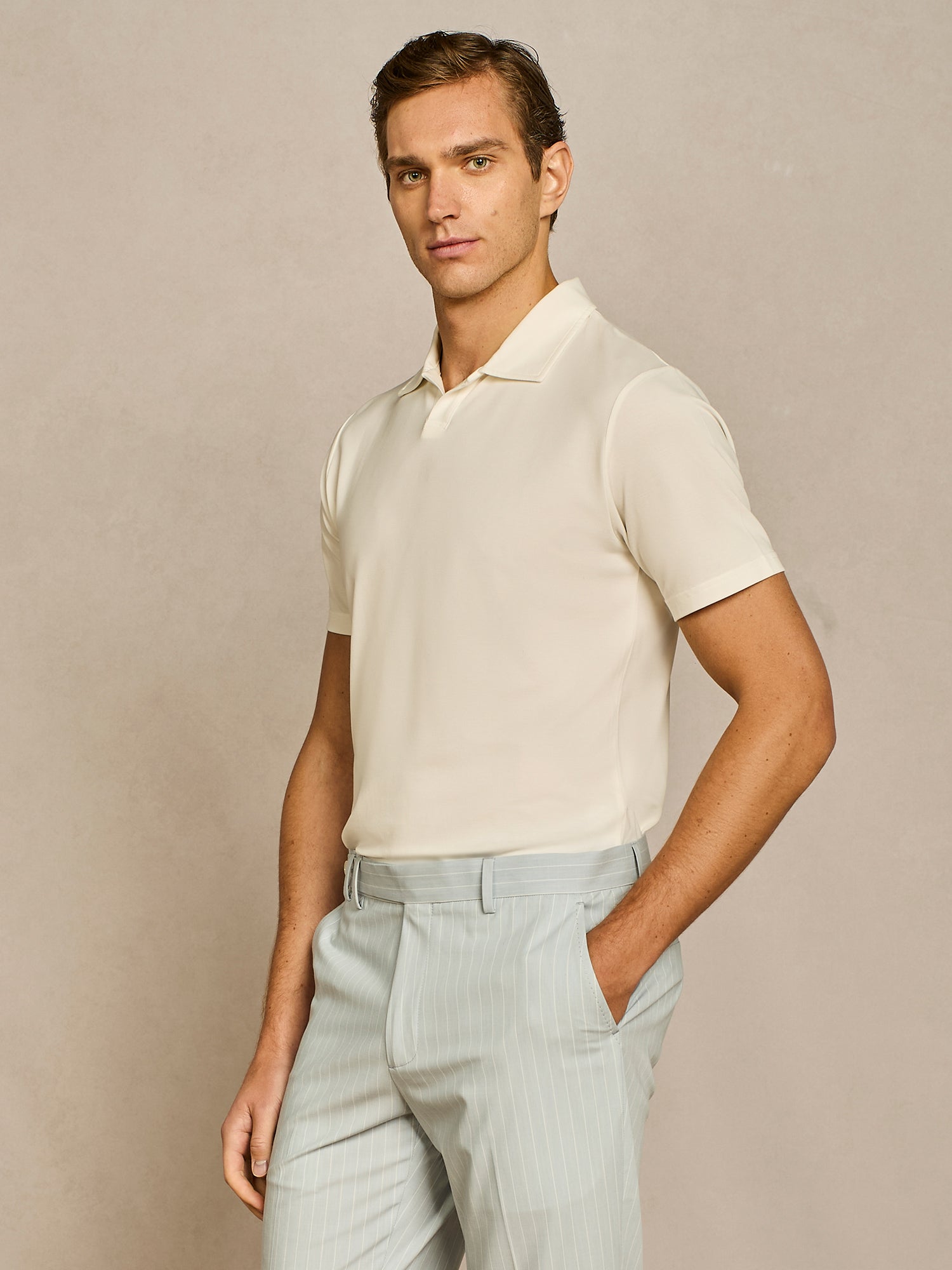 Polo jersey piquet tecnico bianco