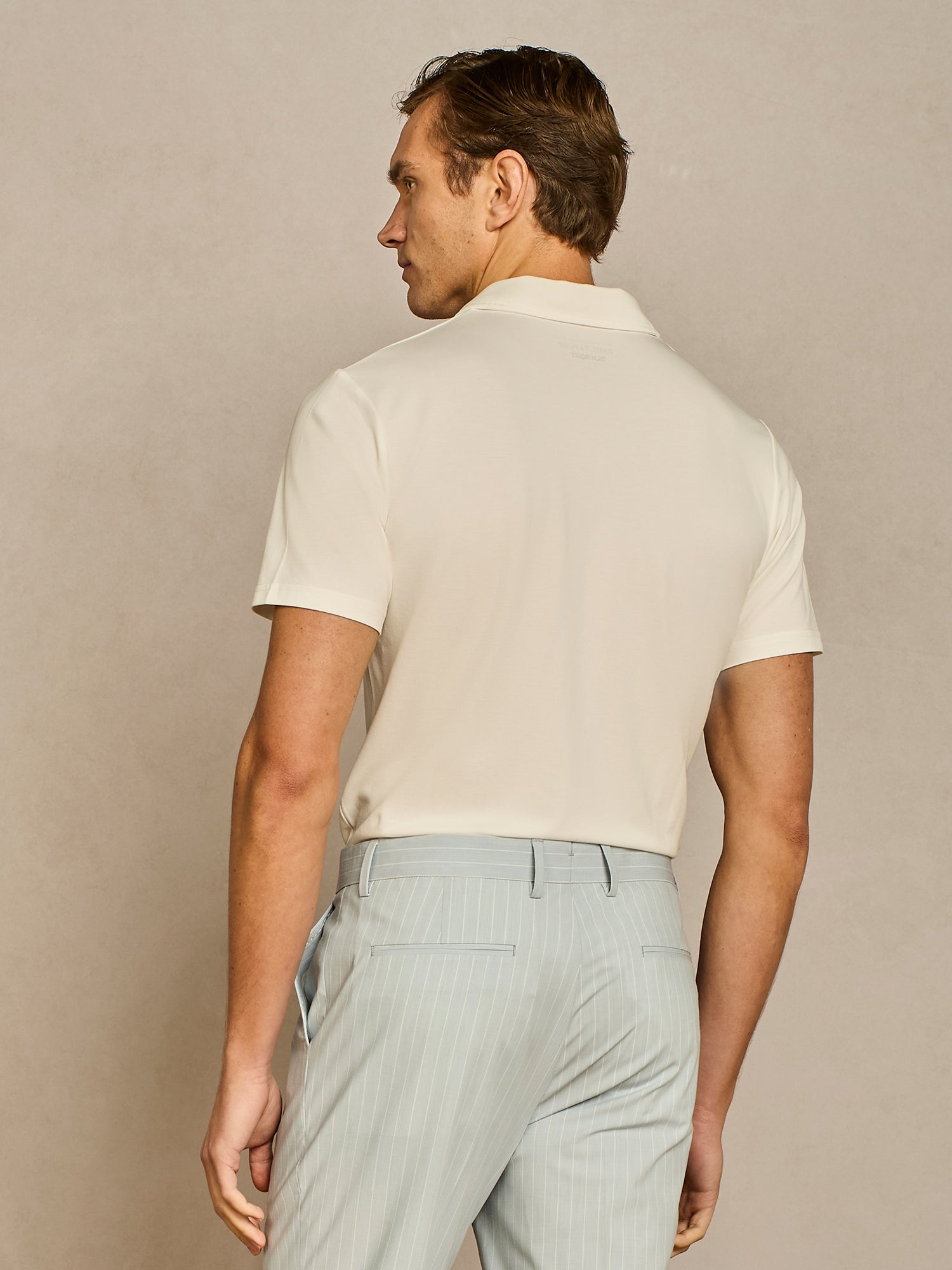 Polo jersey piquet tecnico bianco