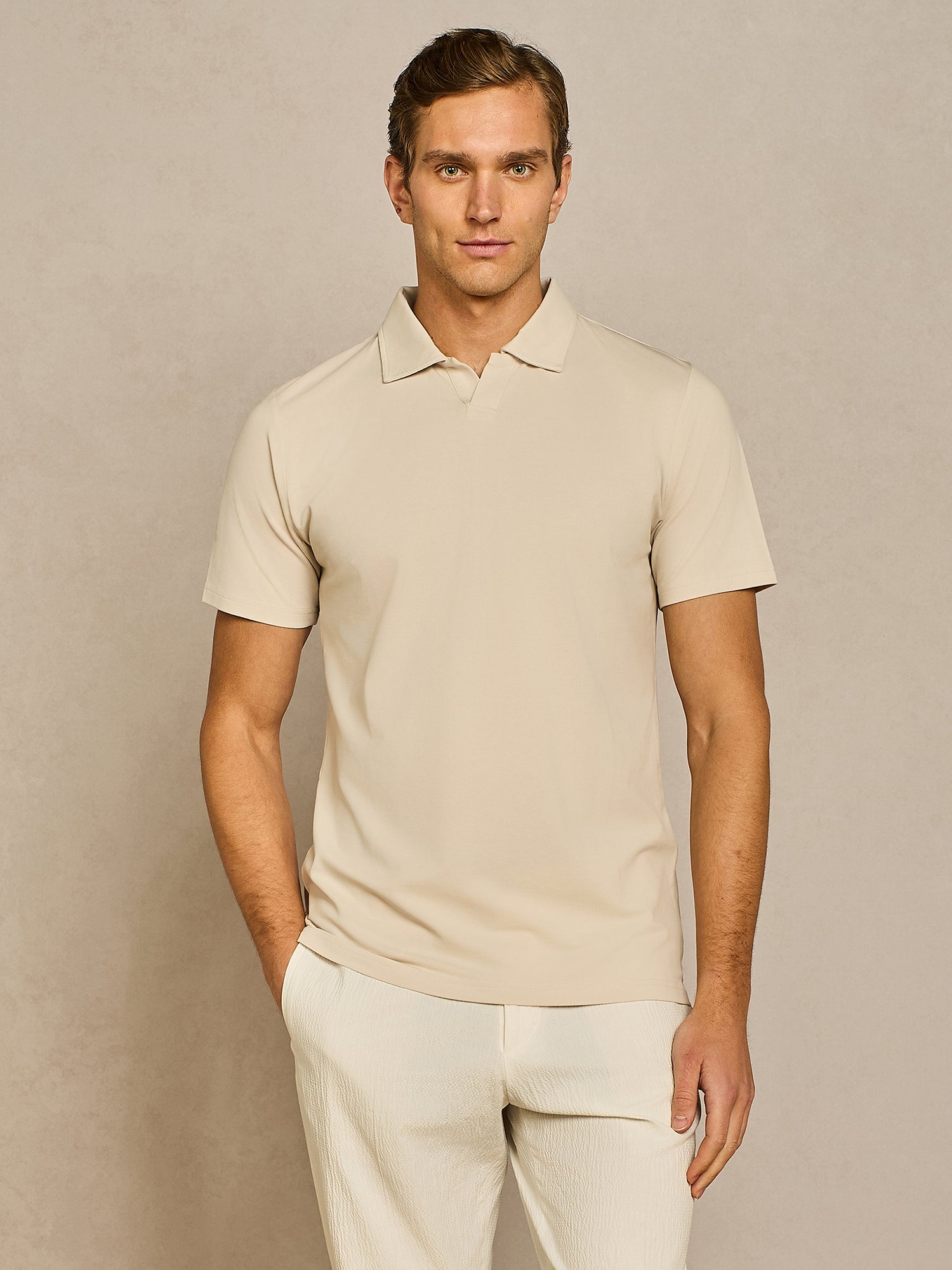 Polo jersey piquet tecnico burro