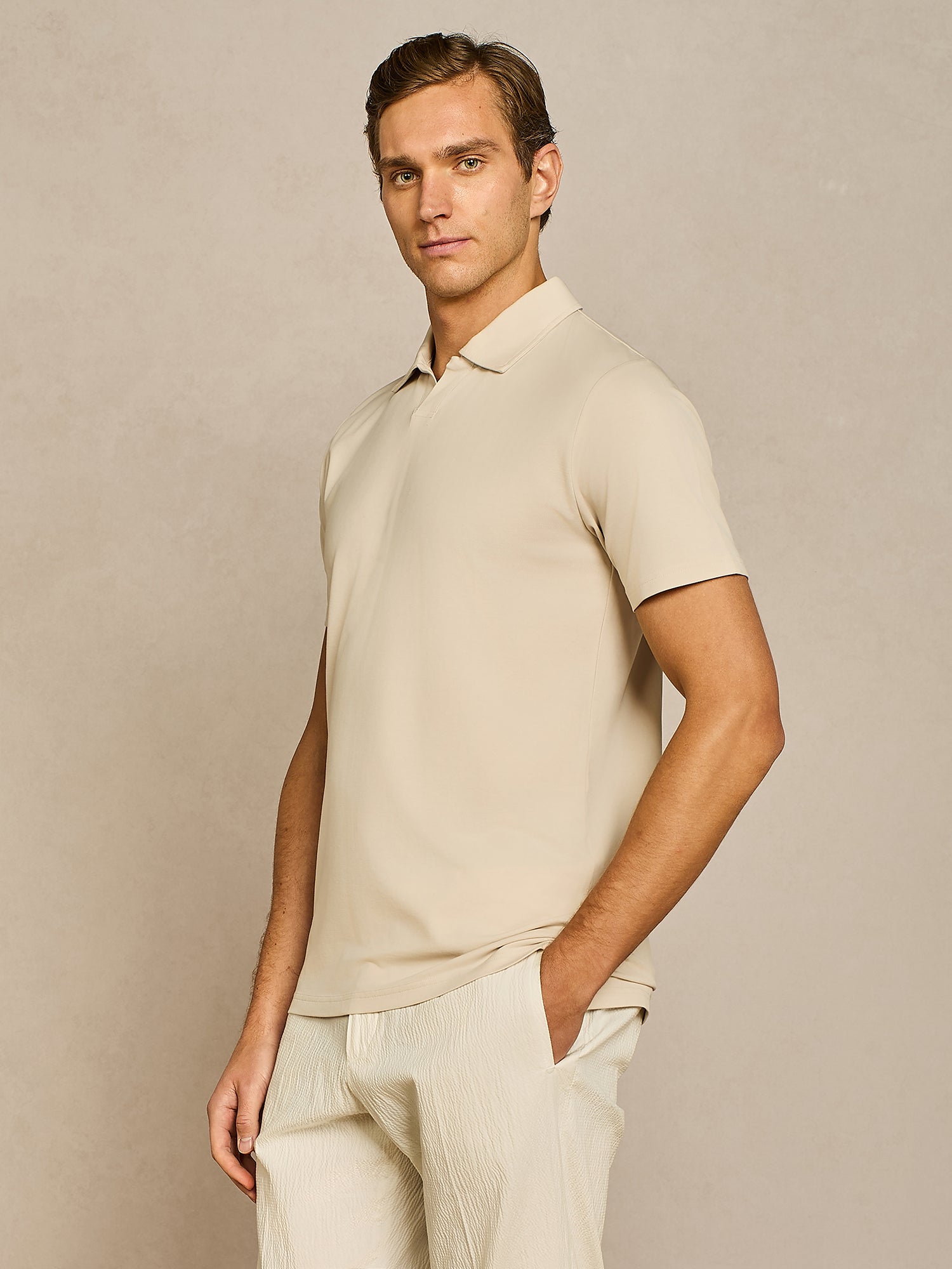 Polo jersey piquet tecnico burro