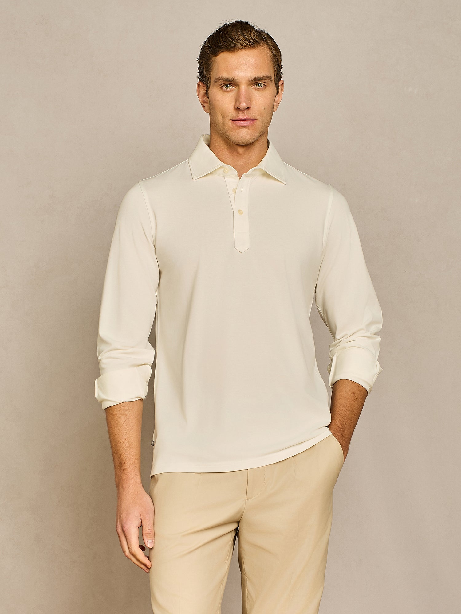 POLO JERSEY PIQUET TECNICO BIANCO