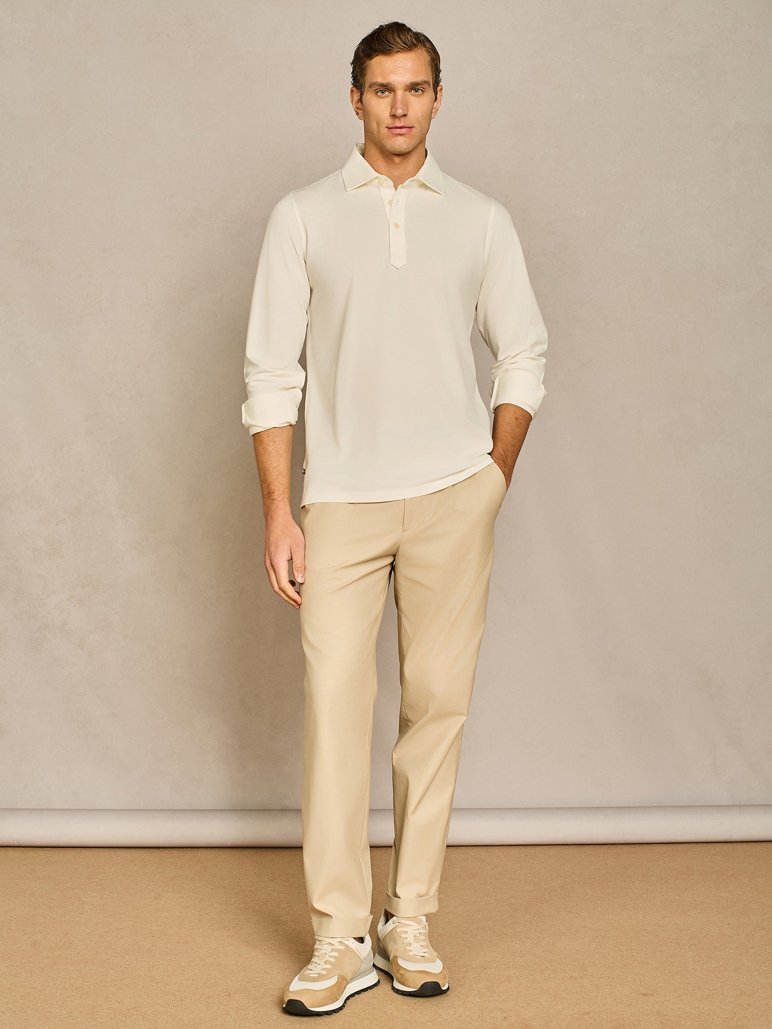 POLO JERSEY PIQUET TECNICO BIANCO